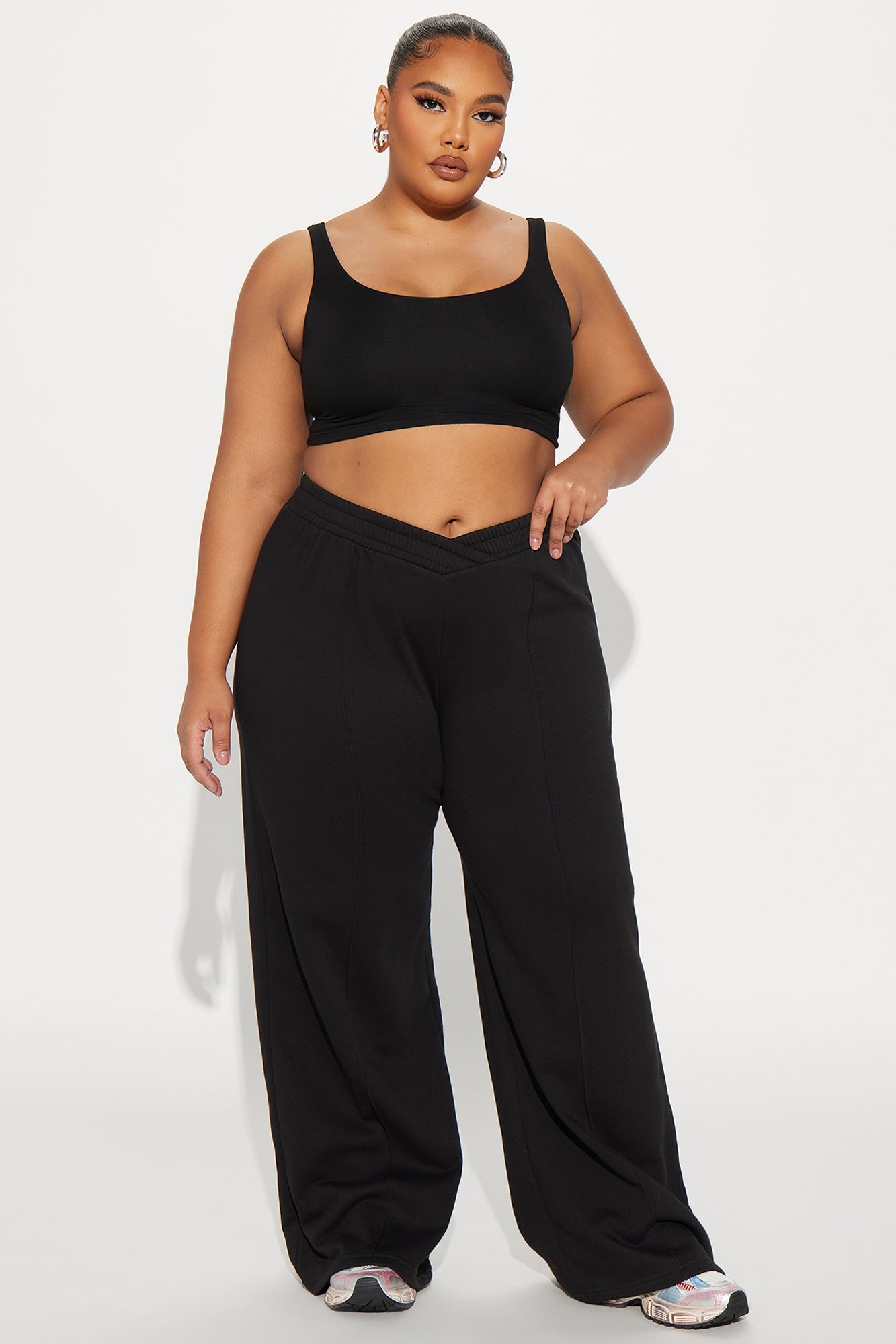 Cassandra Cross Over Lounge Pant - Heather Grey - HCWP