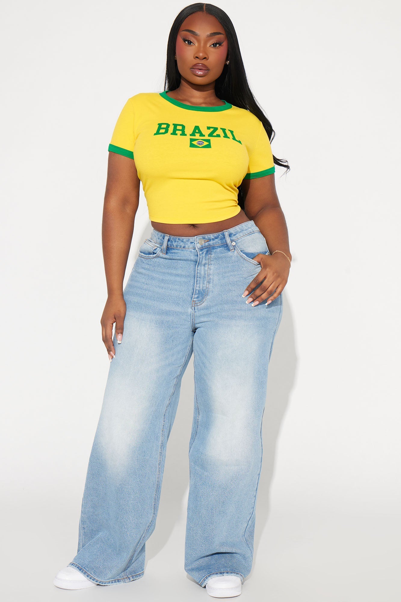 Brazil Ringer Tee - Yellow - HCWP