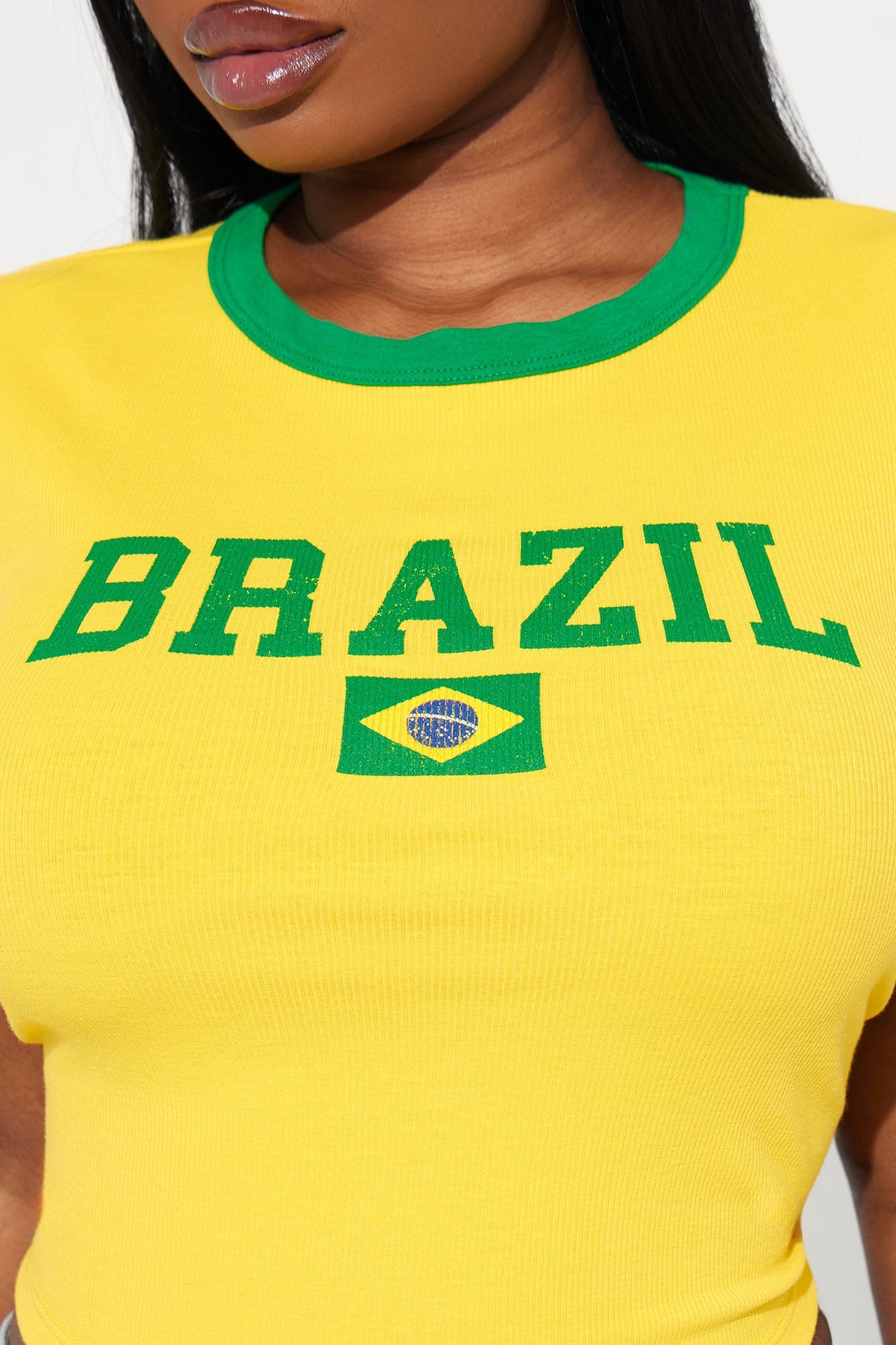 Brazil Ringer Tee - Yellow - HCWP