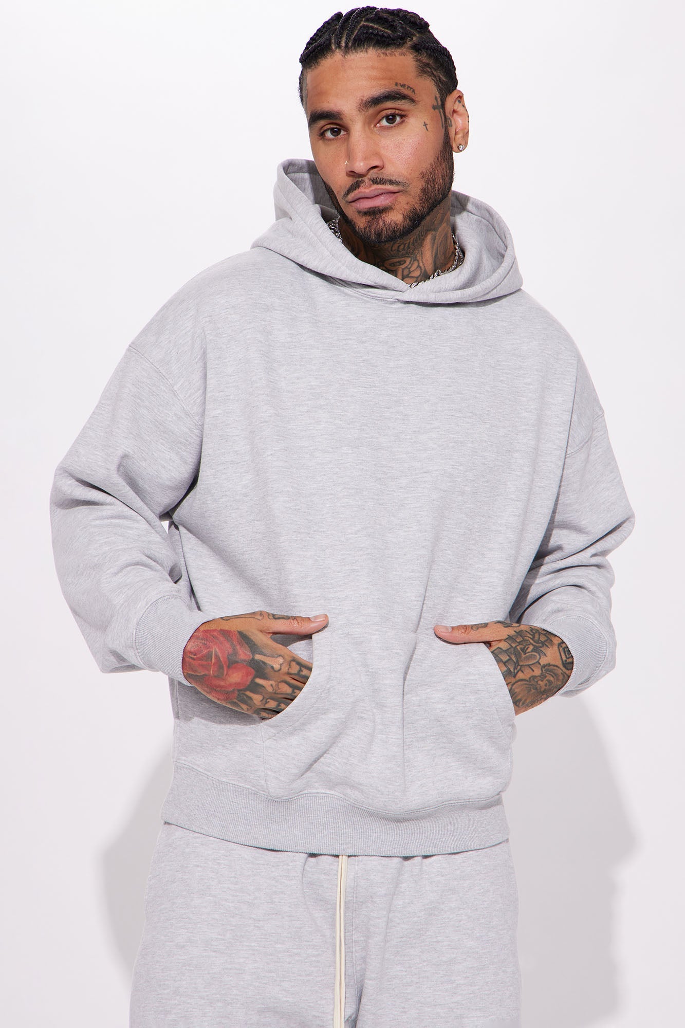 Tyson Oversized Heavyweight Hoodie - Black - HCWP