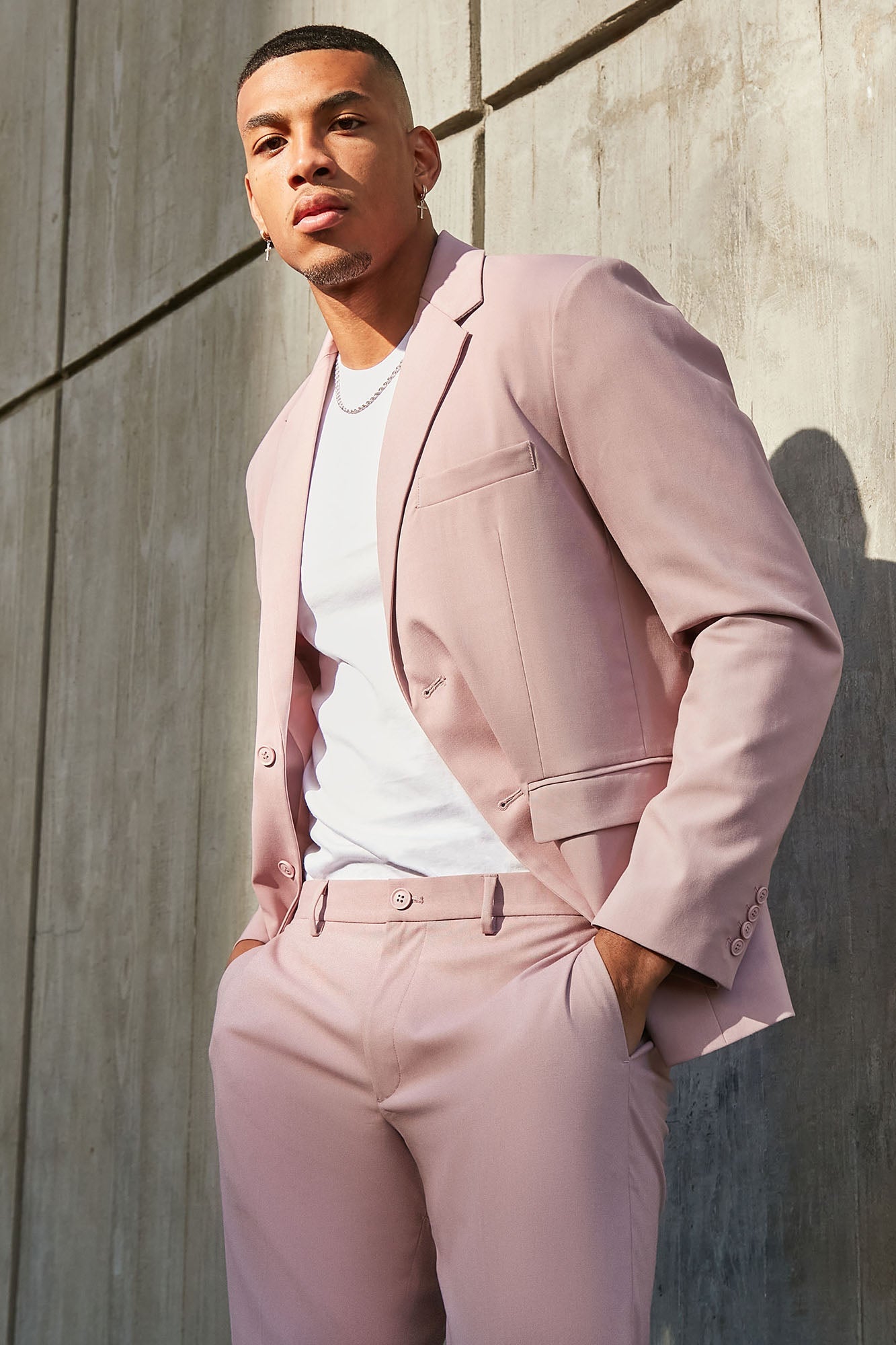 The Modern Stretch Slim Trouser - Mauve - HCWP