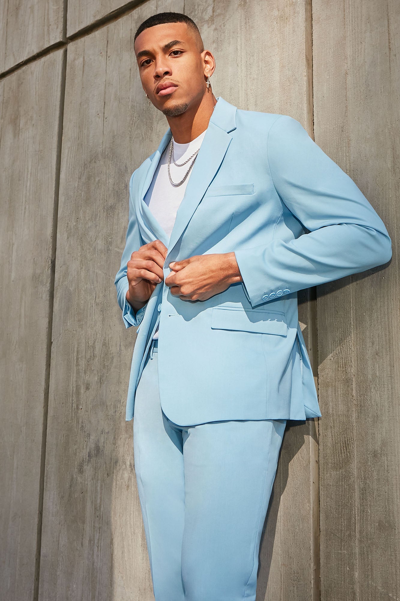 The Modern Stretch Suit Jacket - Blue - HCWP