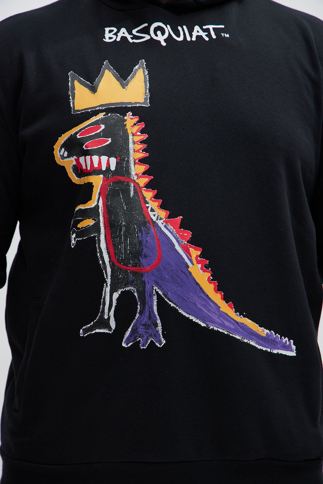 Basquiat Dinosaur Hoodie - Black - HCWP