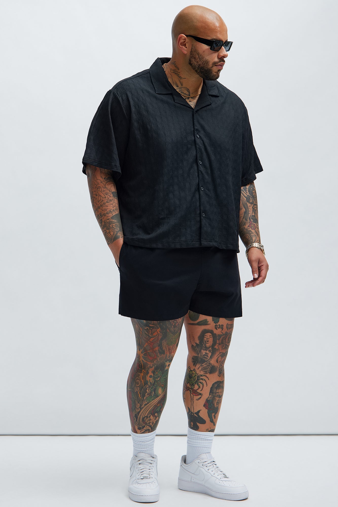 Montez Stretch Swim Trunk Short - Black - HCWP