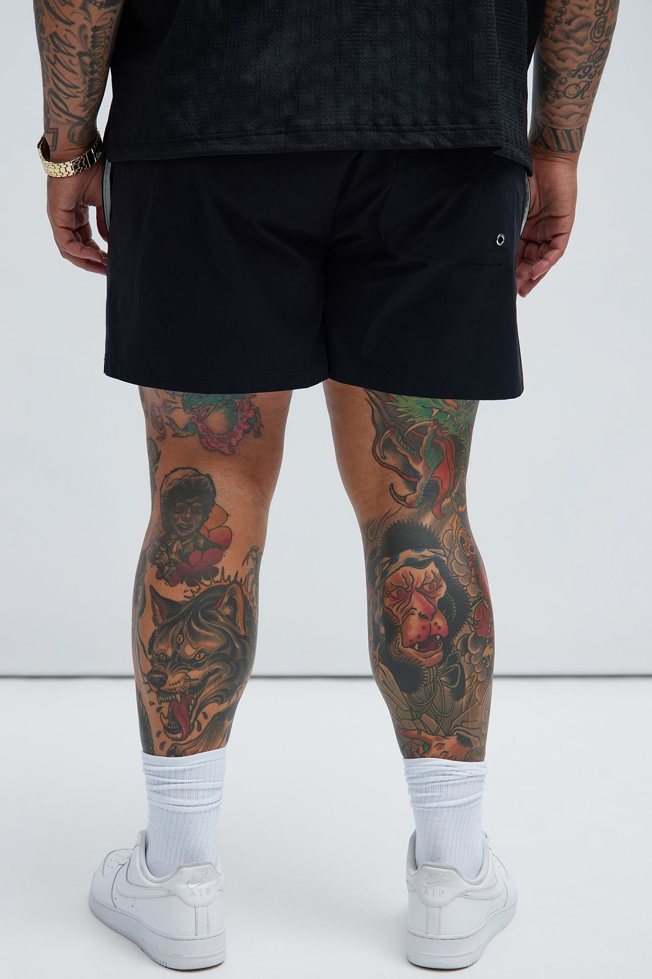 Montez Stretch Swim Trunk Short - Black - HCWP