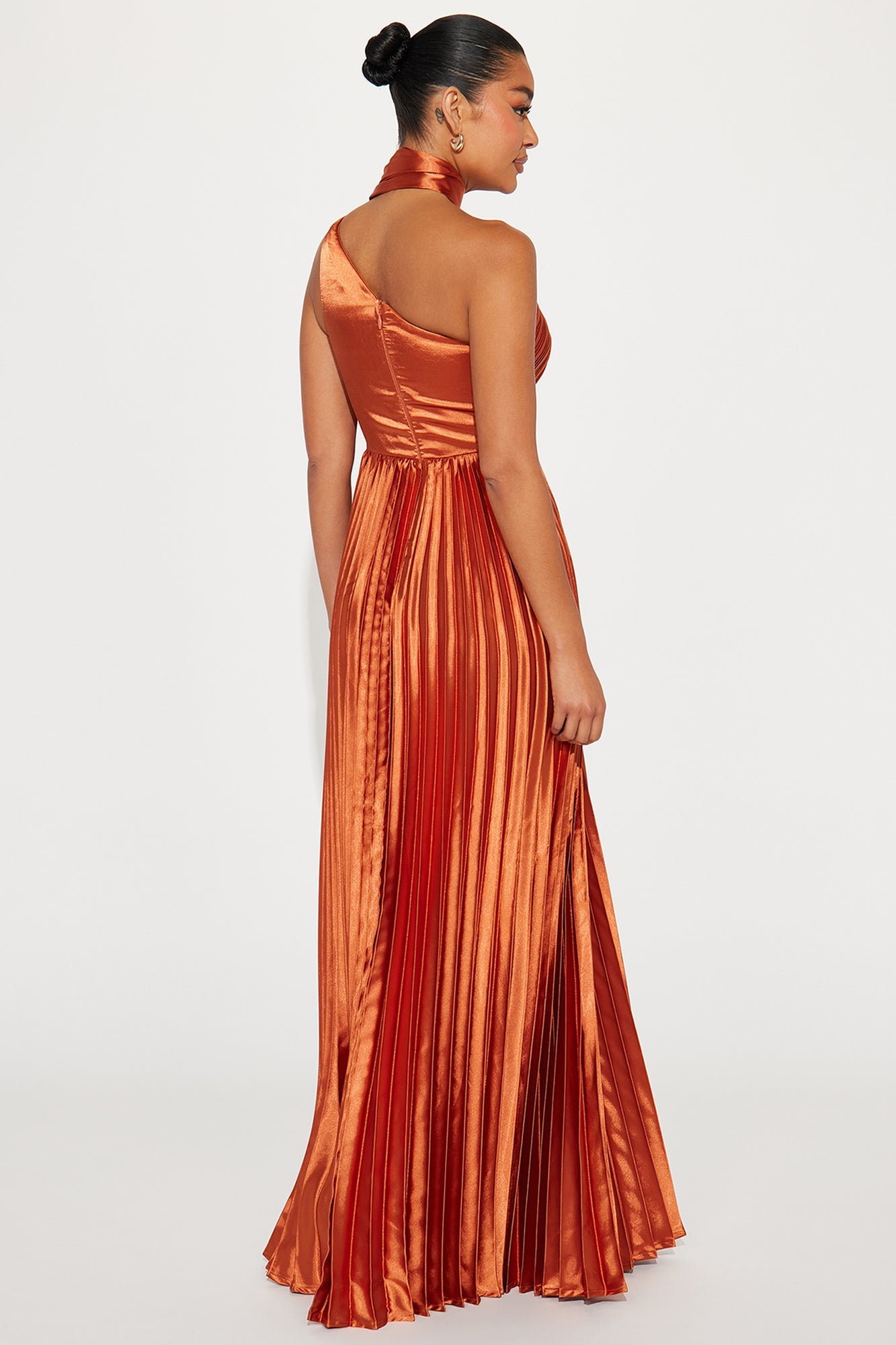 Unforgettable Night Satin Gown - Cognac - HCWP