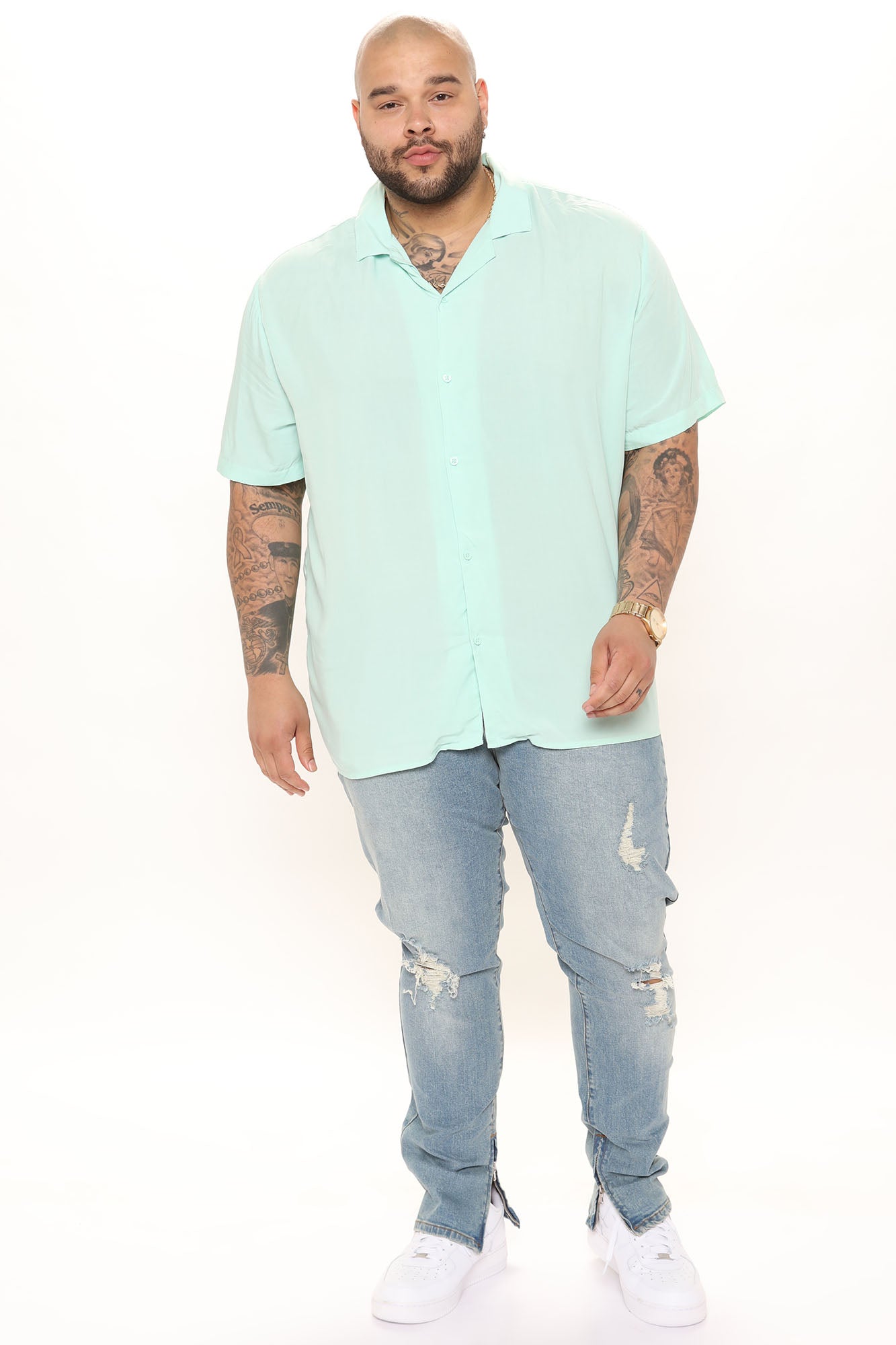 Dawson Short Sleeve Woven Top - Black - HCWP