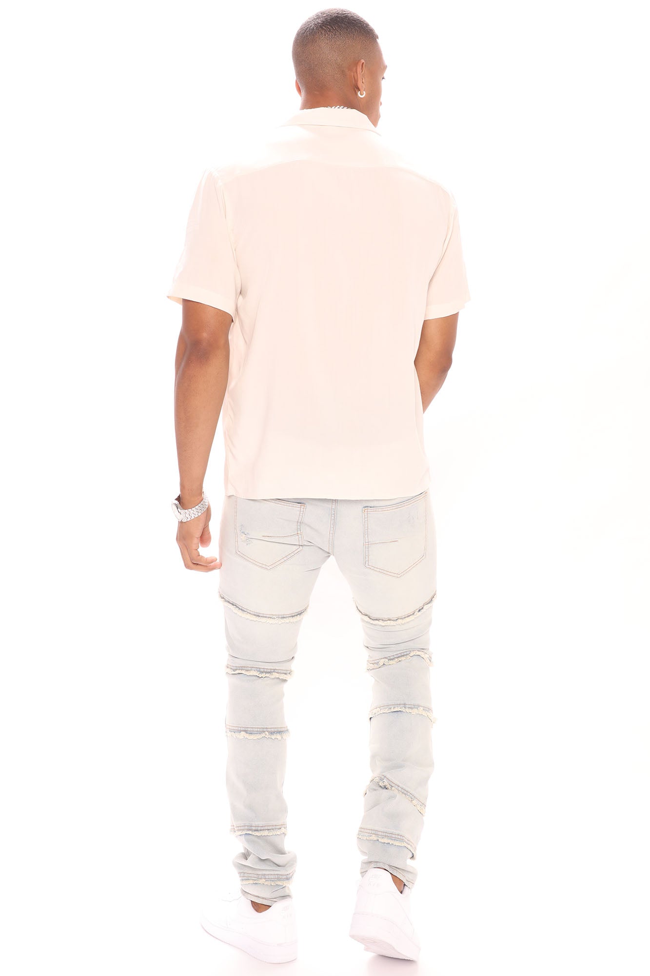 Dawson Short Sleeve Woven Top - Black - HCWP