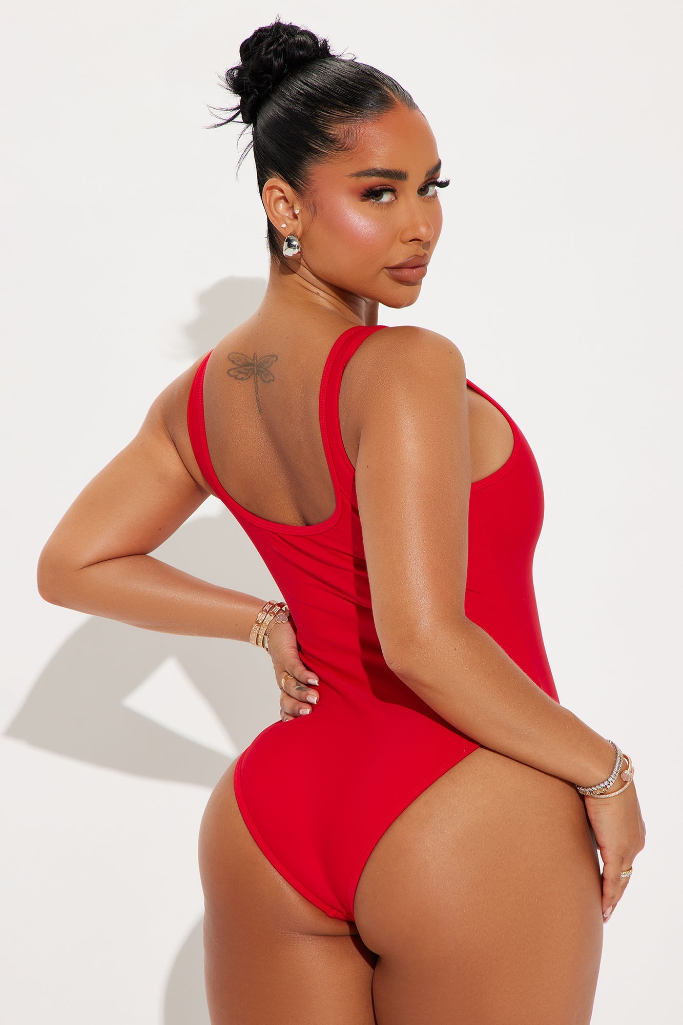 USA Athletics 1 Piece Swimsuit - Red/combo - HCWP