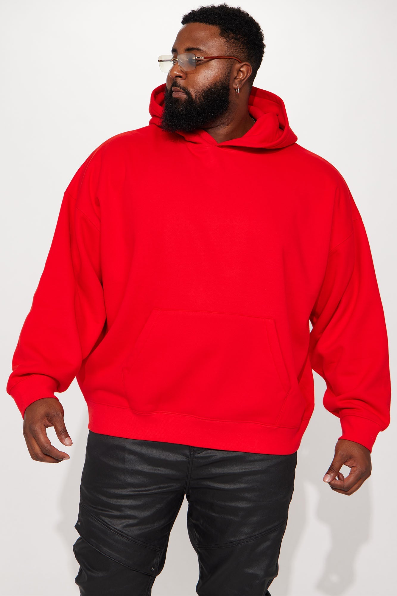 Tyson Oversized Heavyweight Hoodie - Black - HCWP