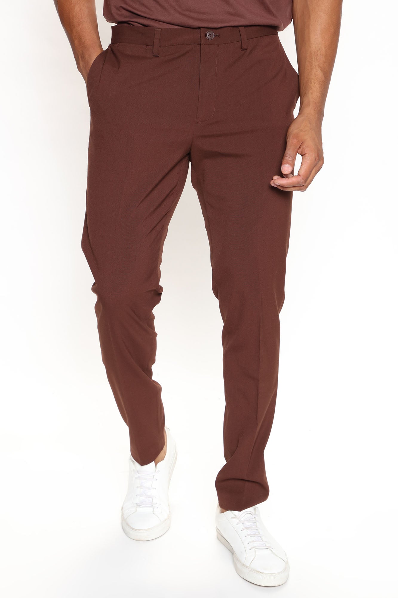 The Modern Stretch Slim Trouser - Mauve - HCWP