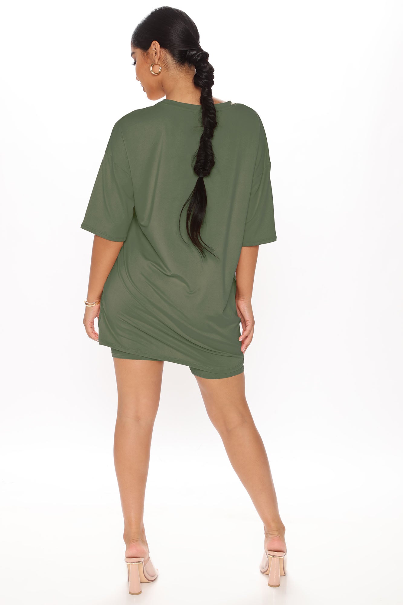 Weekend Vibes Short Set - Olive - HCWP