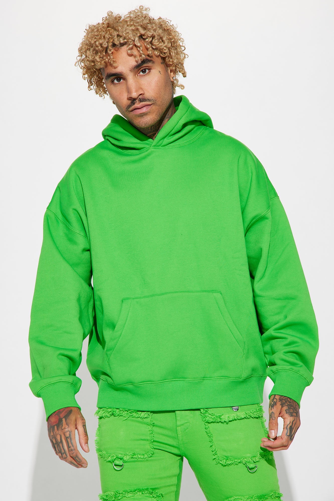 Tyson Oversized Heavyweight Hoodie - Black - HCWP