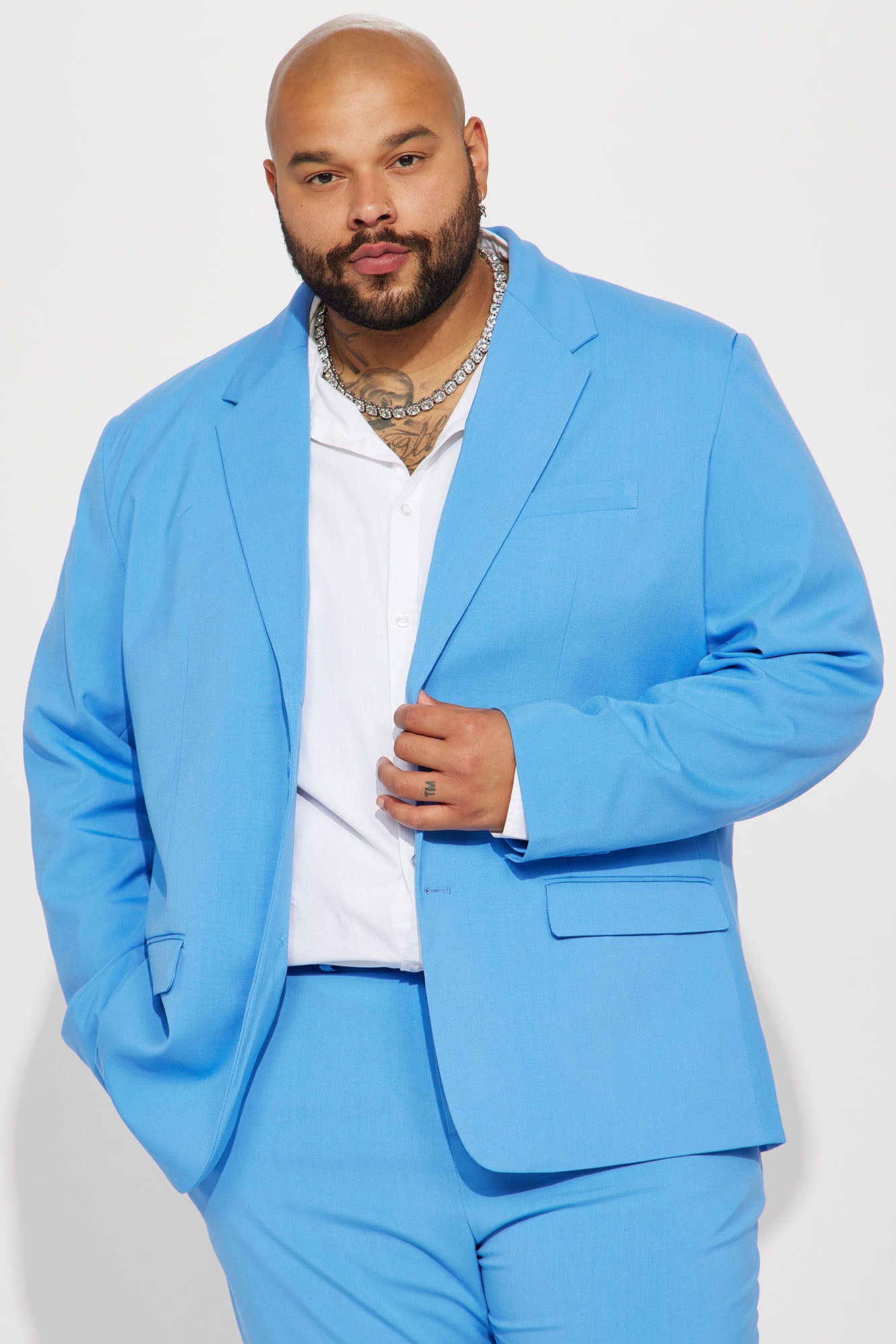 The Modern Stretch Suit Jacket - Blue - HCWP