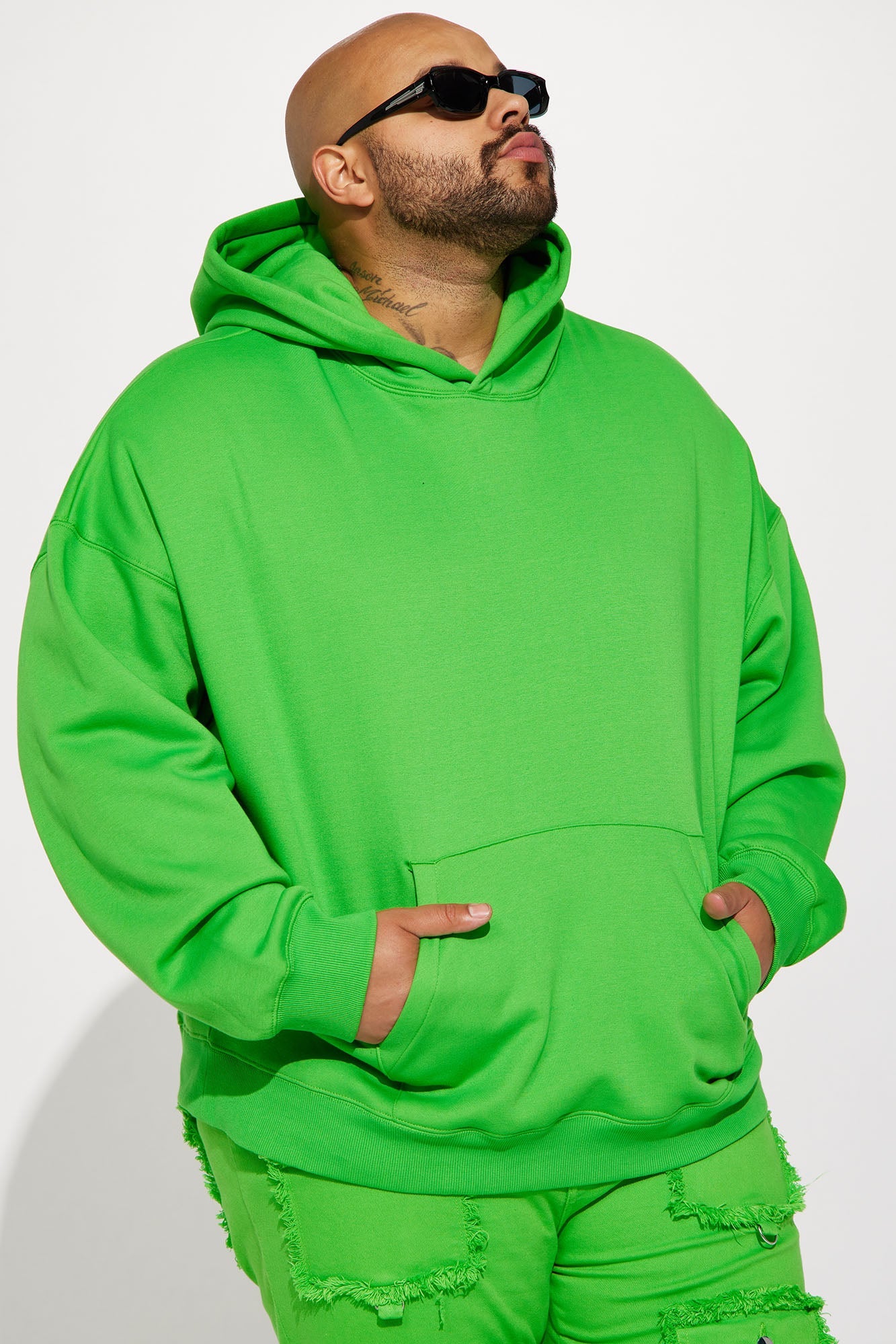 Tyson Oversized Heavyweight Hoodie - Black - HCWP