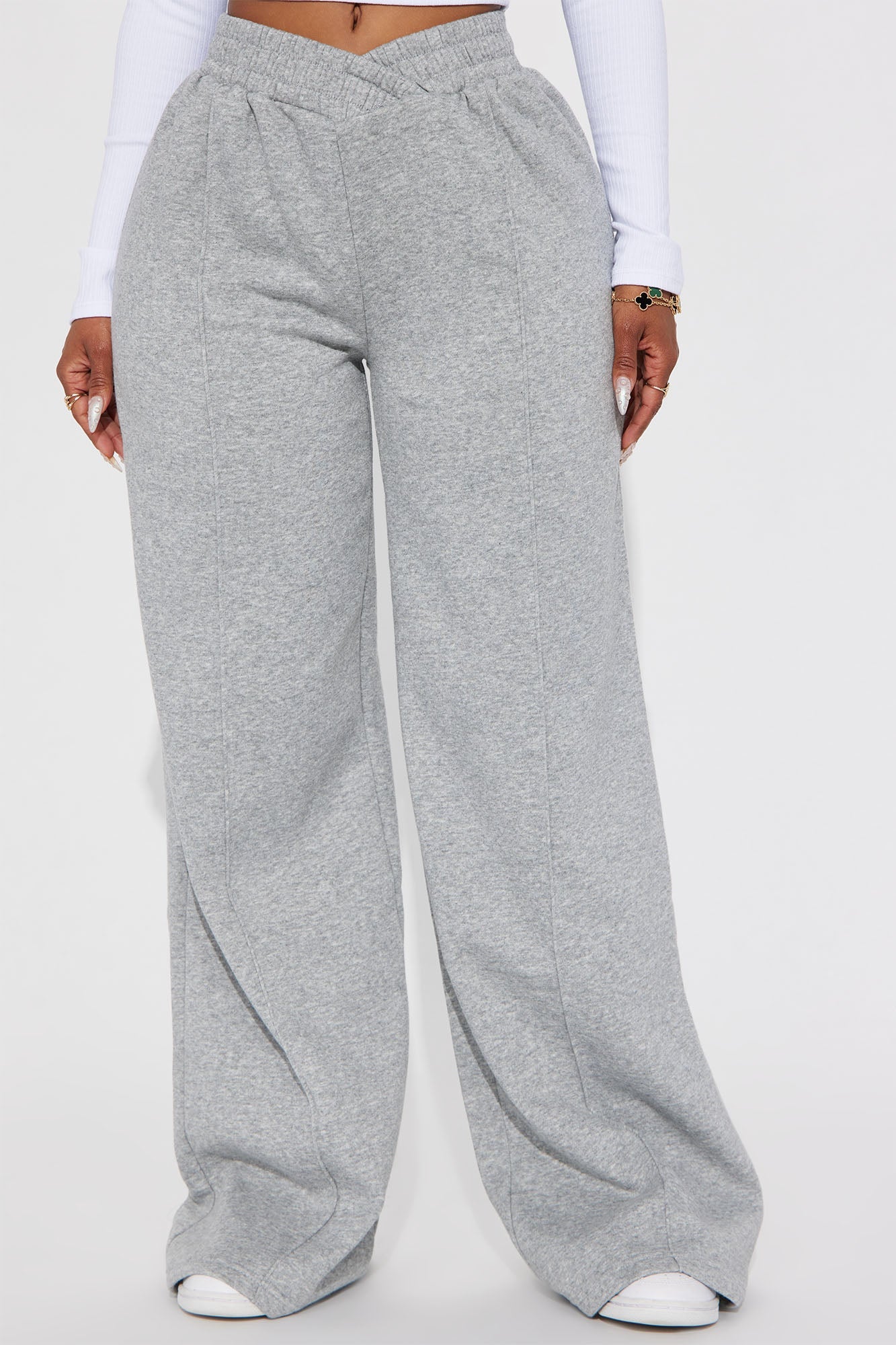 Cassandra Cross Over Lounge Pant - Black - HCWP