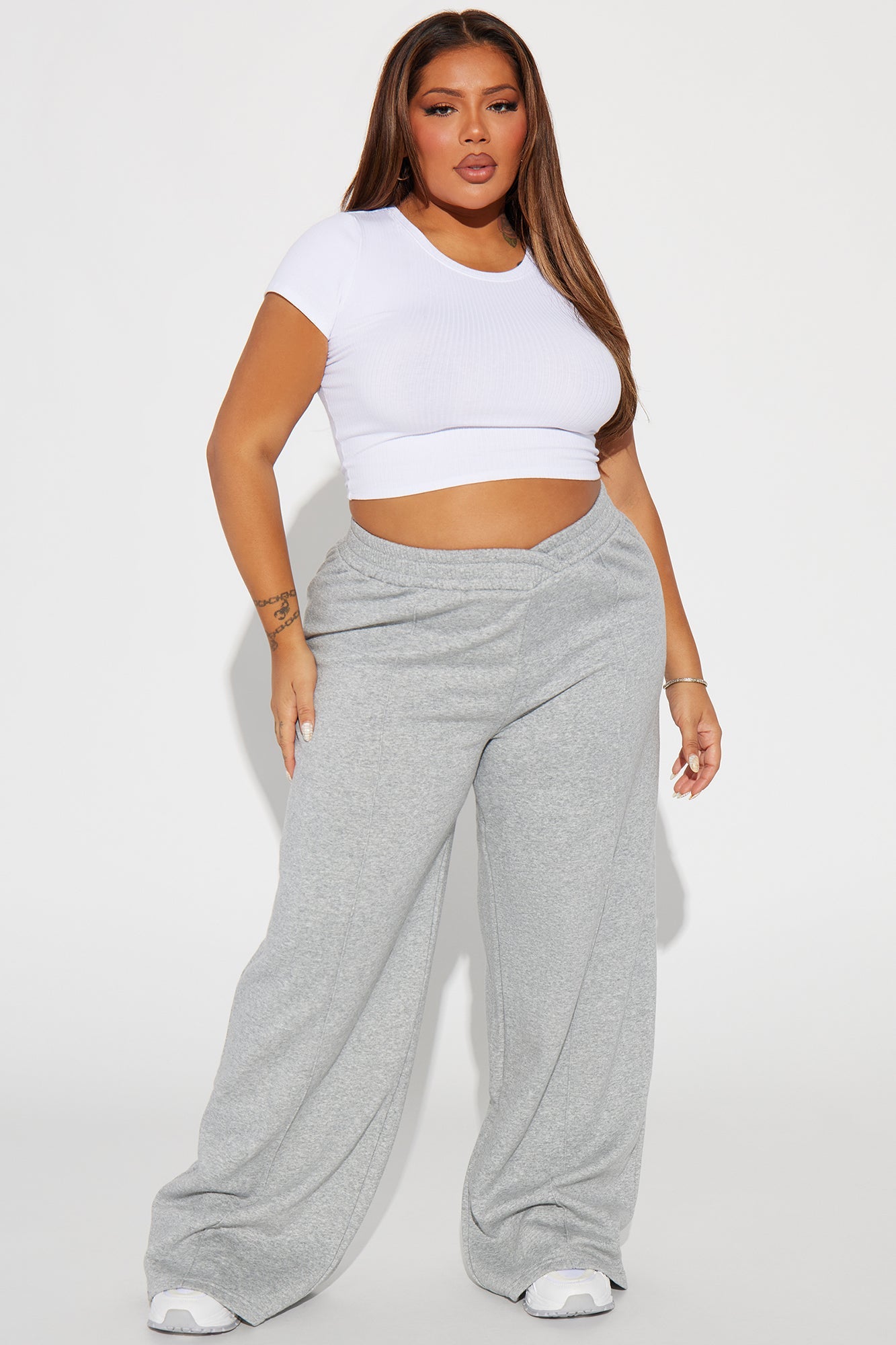 Cassandra Cross Over Lounge Pant - Black - HCWP