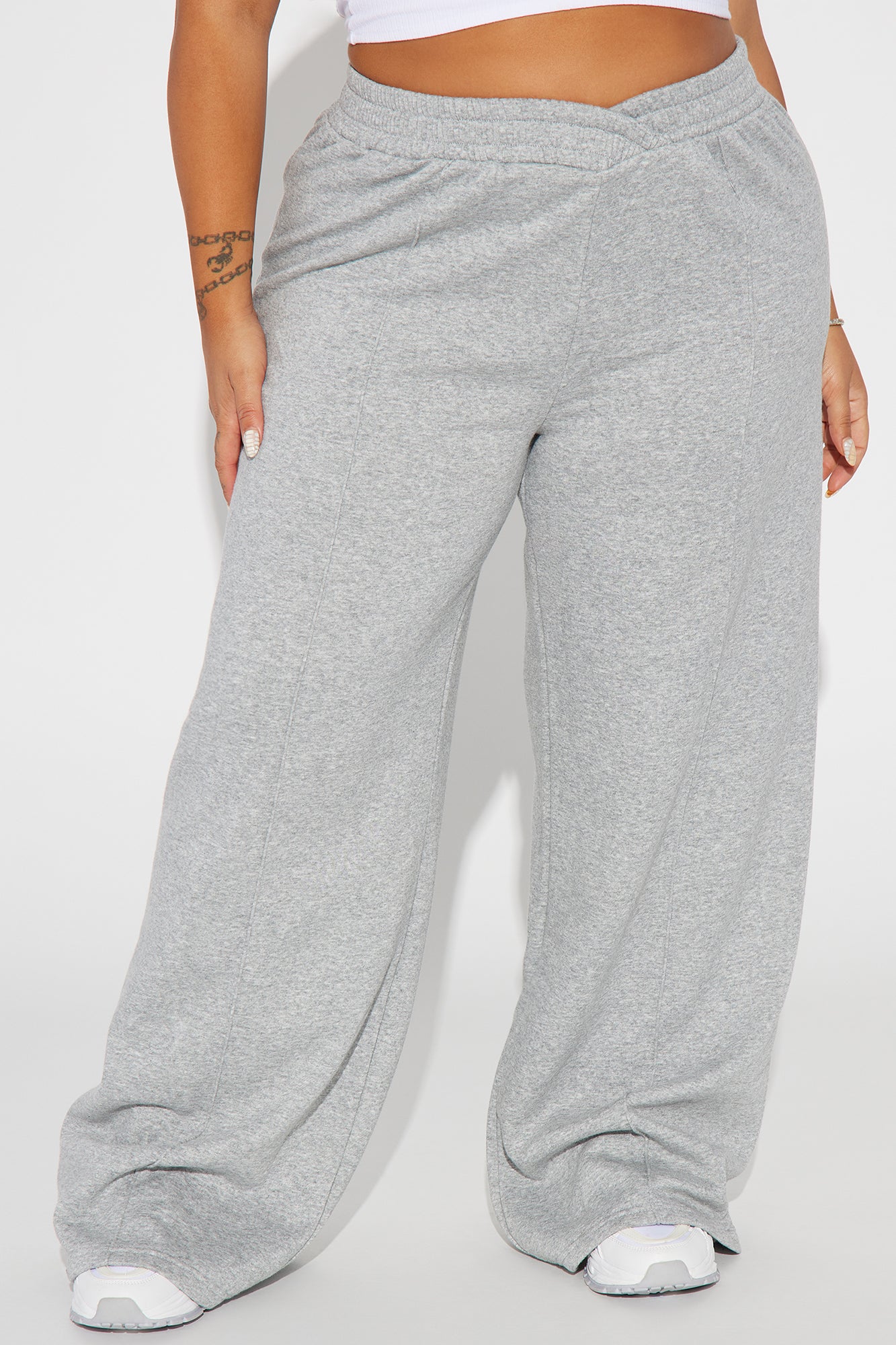 Cassandra Cross Over Lounge Pant - Black - HCWP