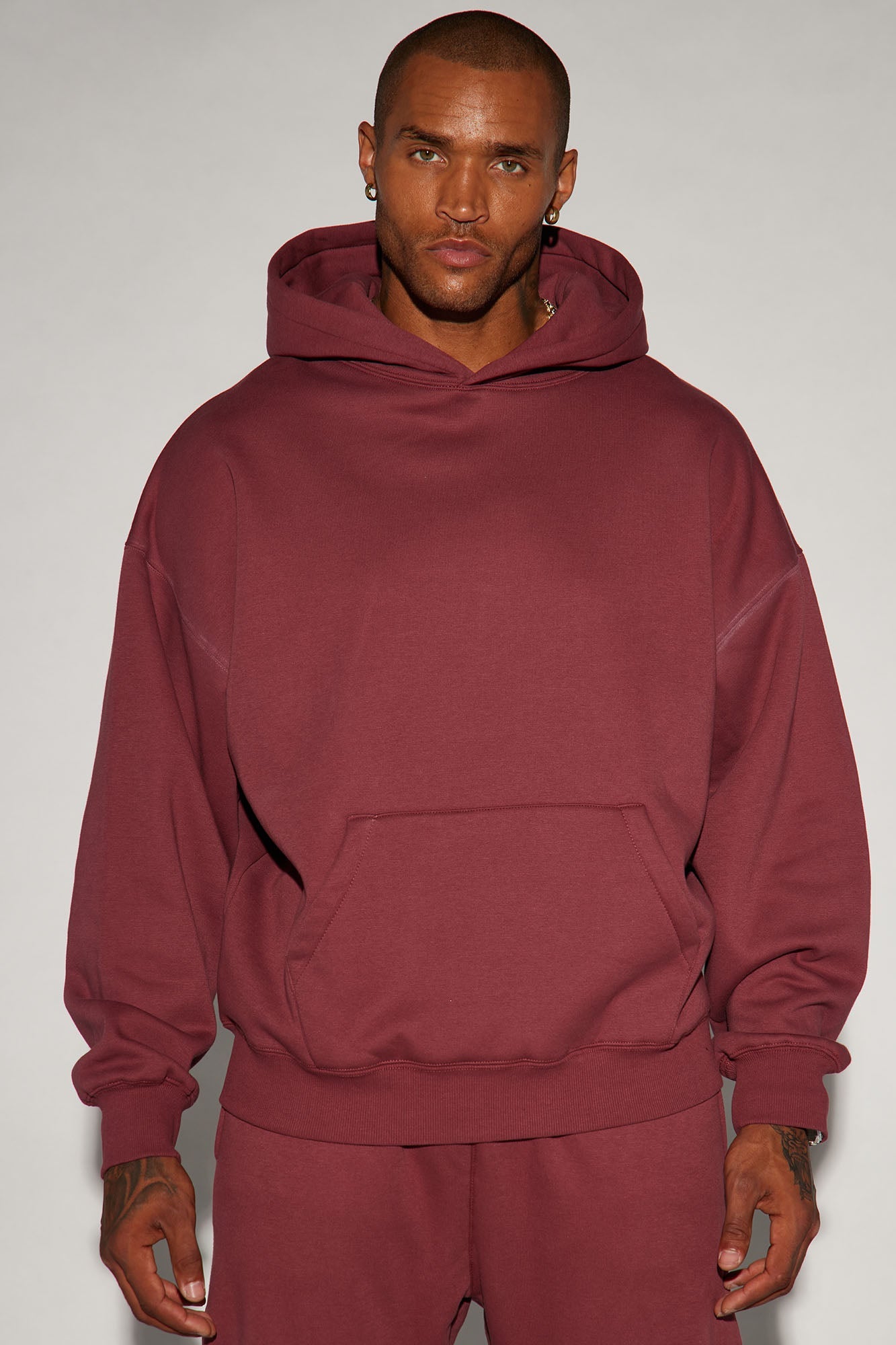 Tyson Oversized Heavyweight Hoodie - Black - HCWP