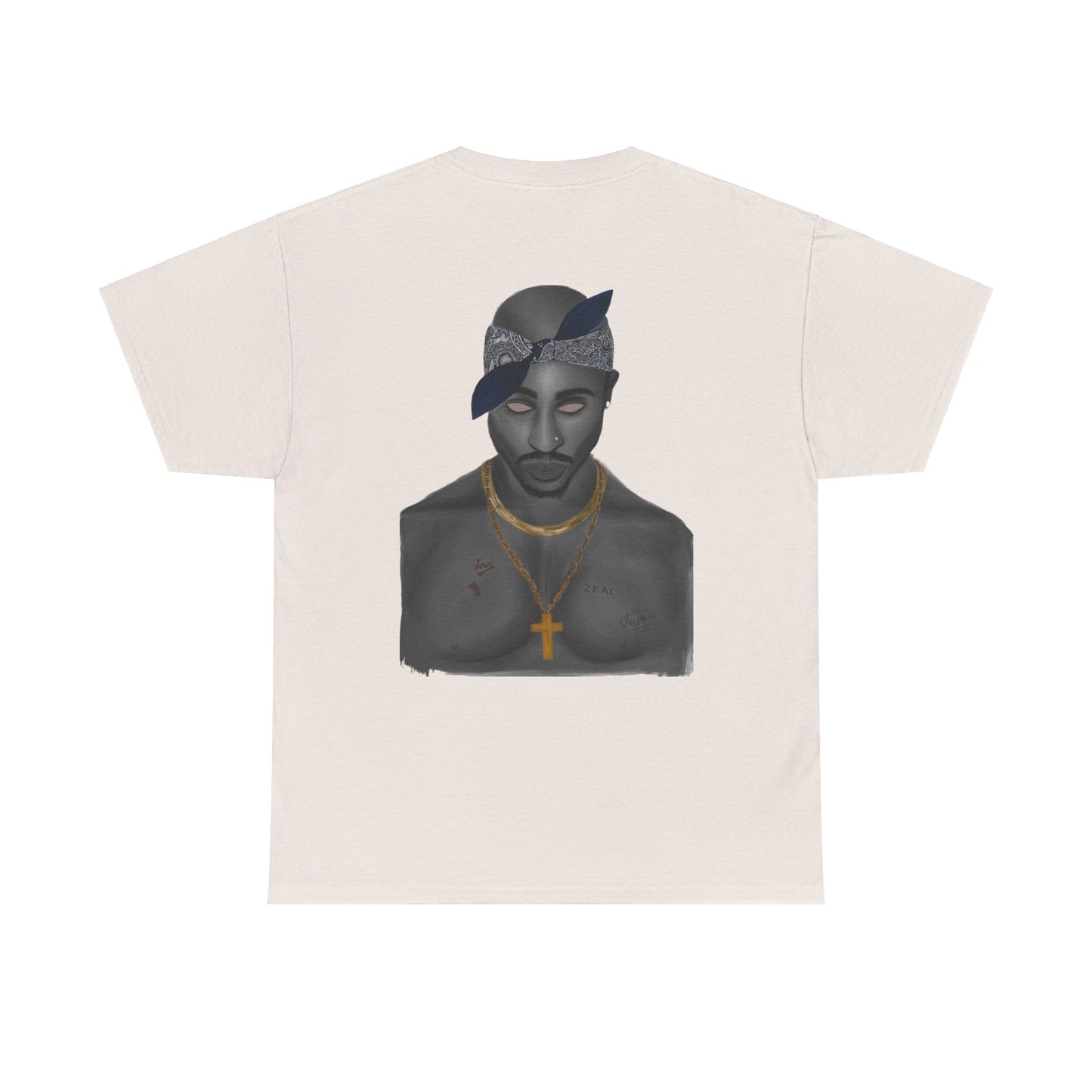 2 Pac T-shirt painted by Oleg Dave - HCWP
