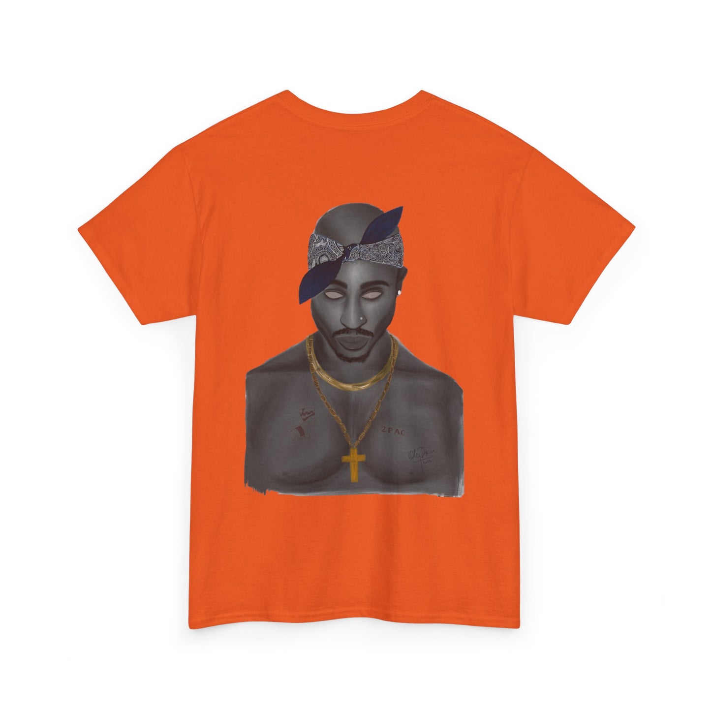 2 Pac T-shirt painted by Oleg Dave - HCWP