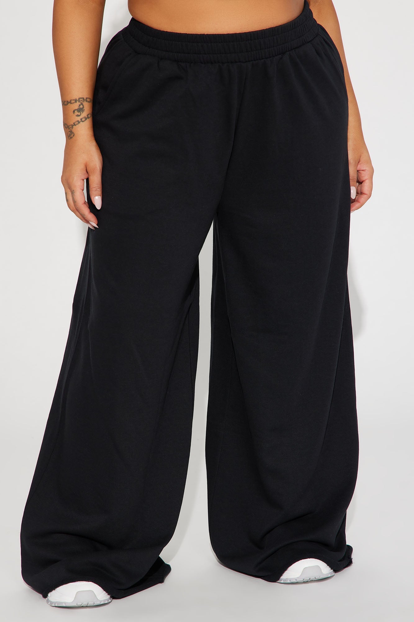 Fair Game Lounge Wide Leg Pant - Black - HCWP