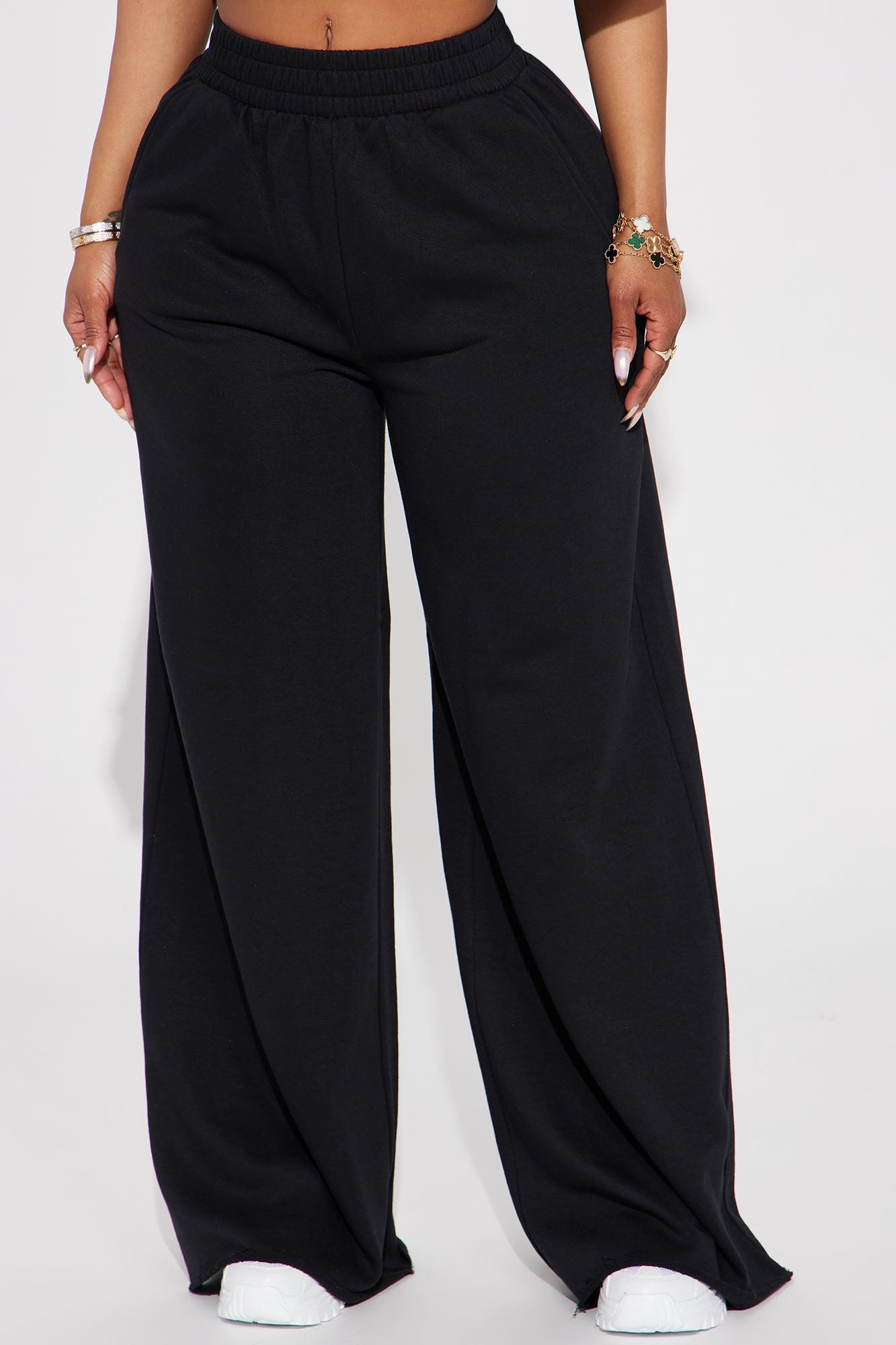 Fair Game Lounge Wide Leg Pant - Black - HCWP