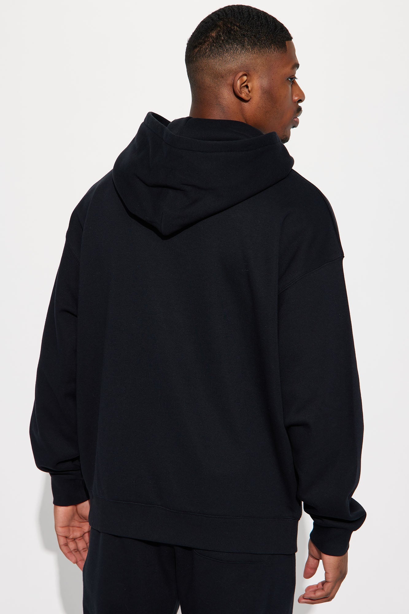 Tyson Oversized Heavyweight Hoodie - Black - HCWP