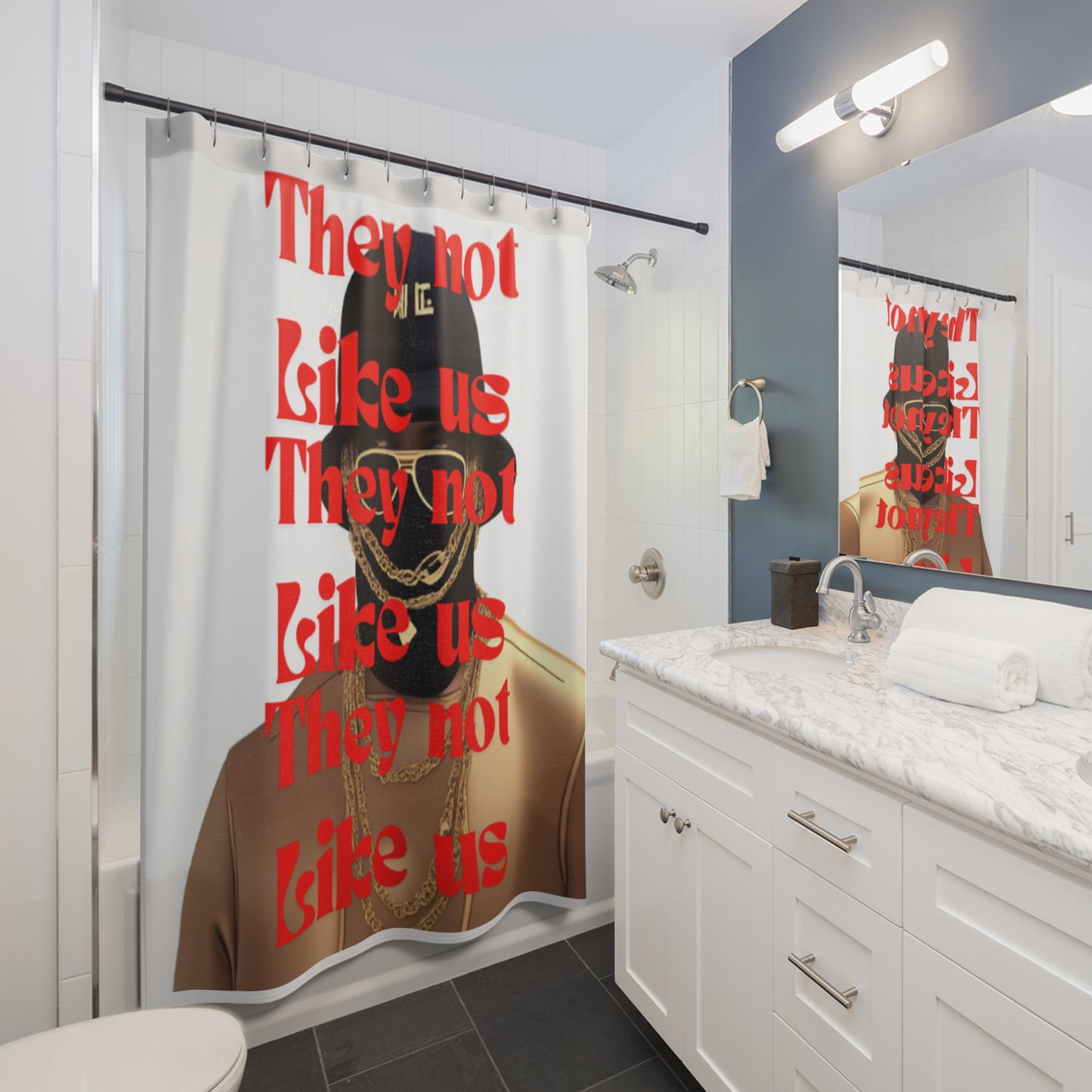 They not like us Shower Curtains - HCWP
