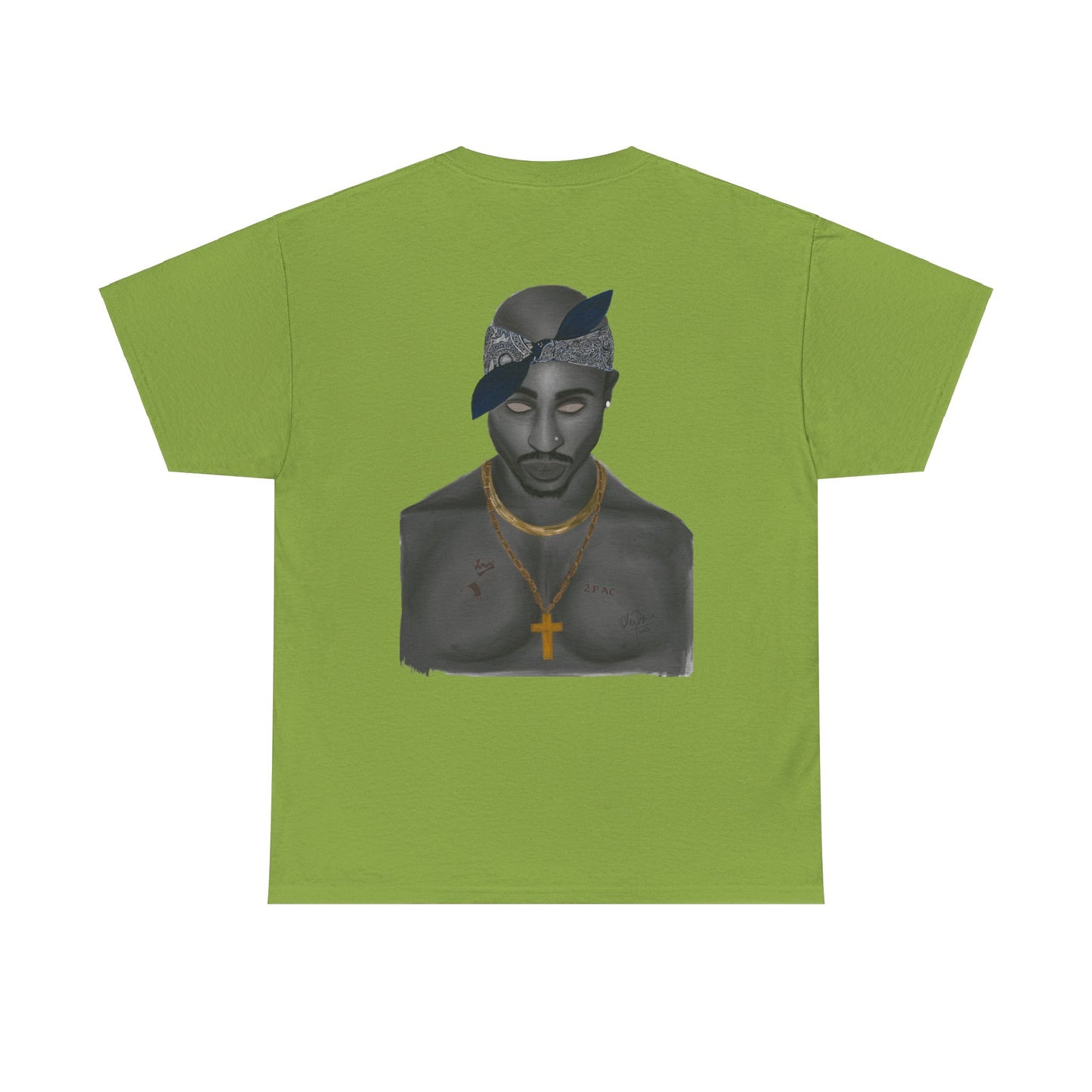 2 Pac T-shirt painted by Oleg Dave - HCWP
