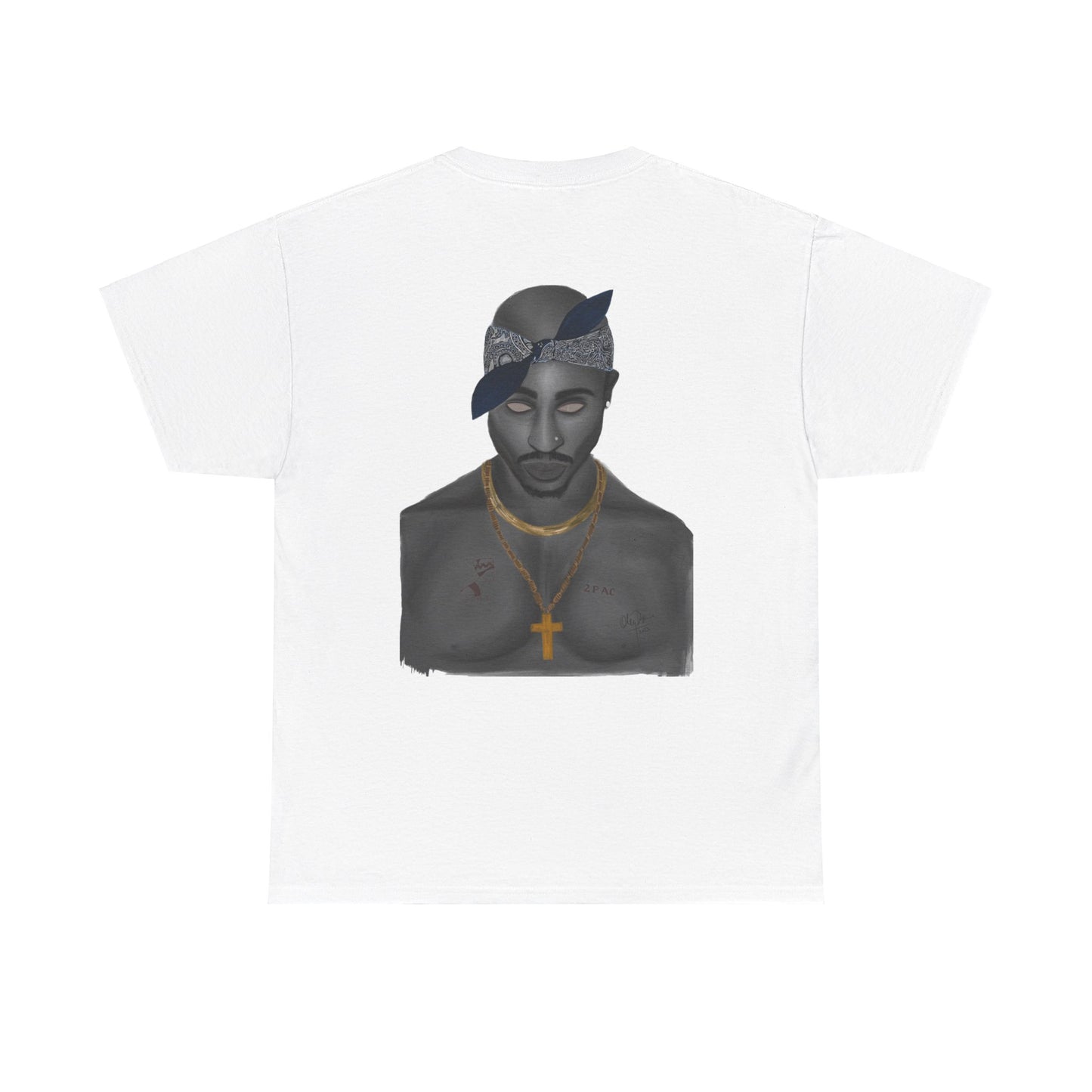 2 Pac T-shirt painted by Oleg Dave - HCWP