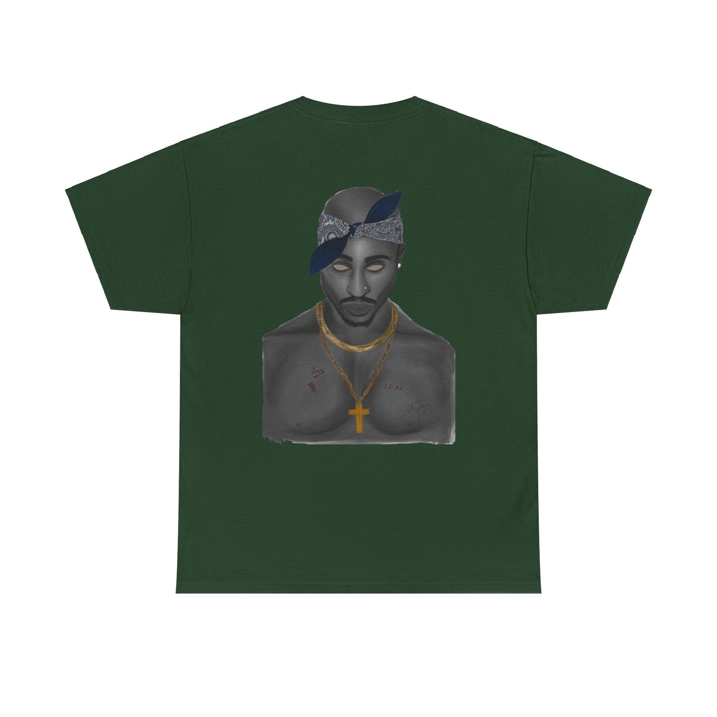 2 Pac T-shirt painted by Oleg Dave - HCWP