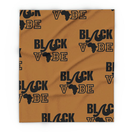 Black Vibe Arctic Fleece Blanket - HCWP