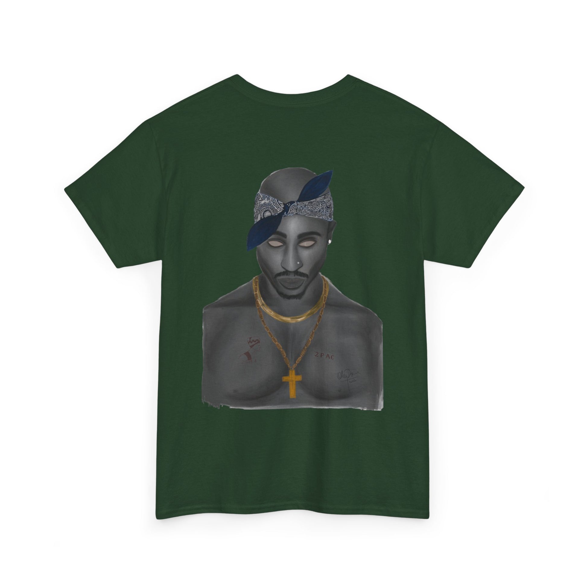 2 Pac T-shirt painted by Oleg Dave - HCWP