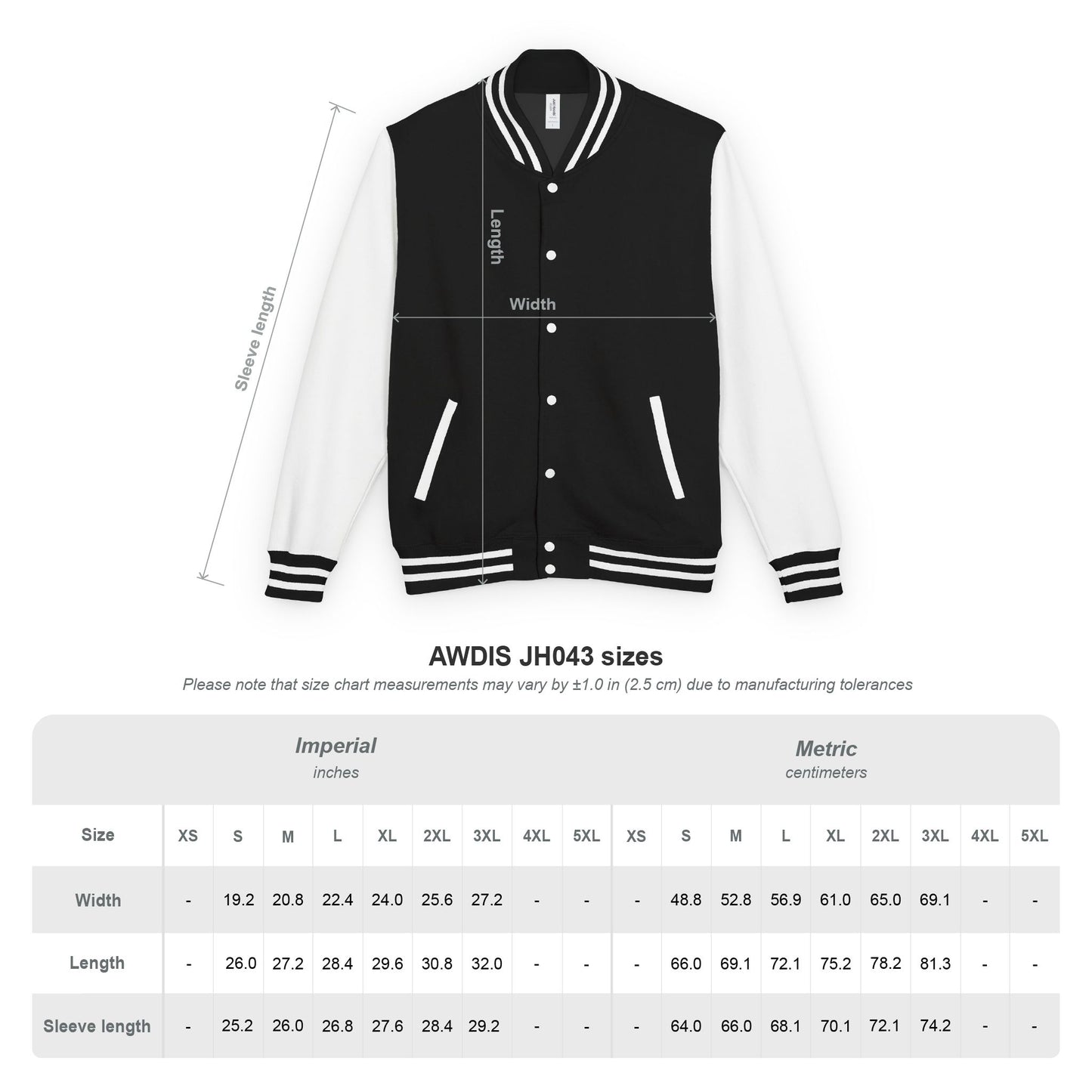 HCWP 01 Drop College Jacket - HCWP