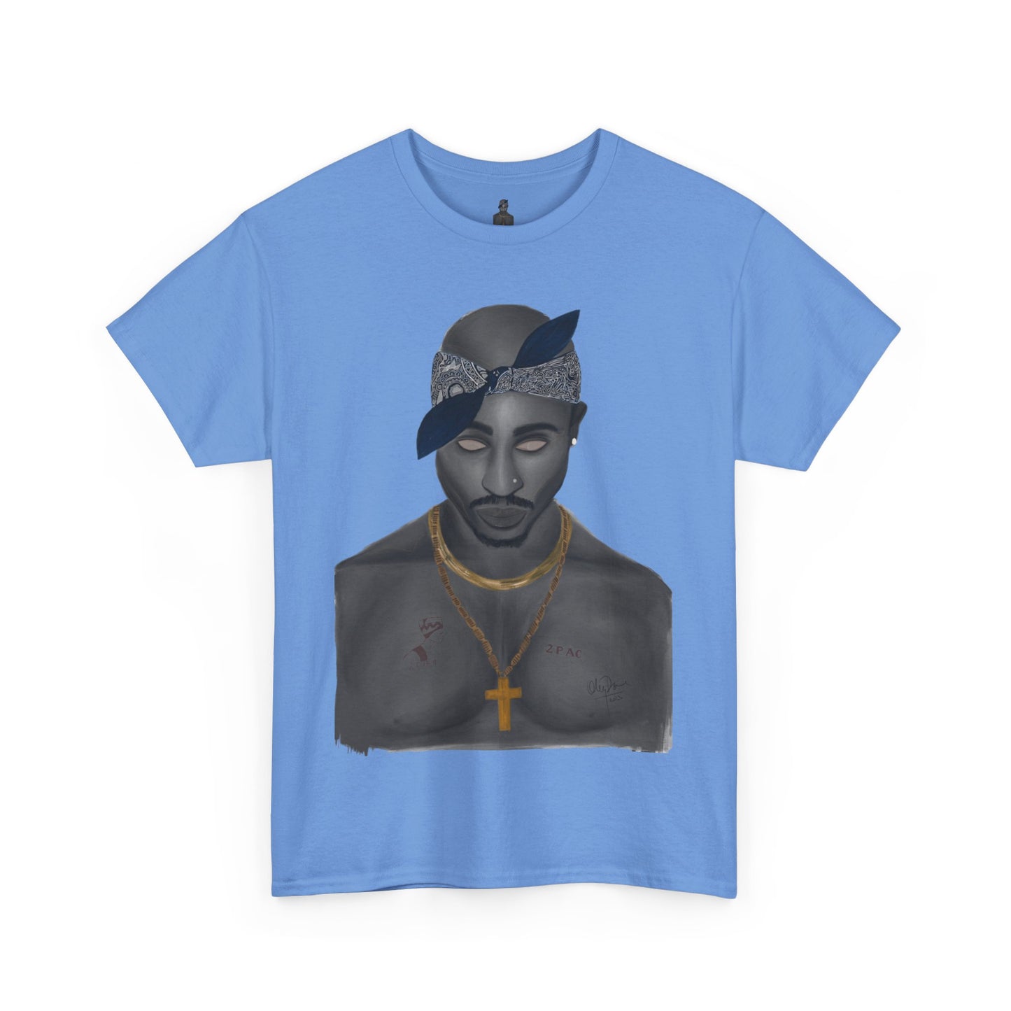 2 Pac T-shirt painted by Oleg Dave - HCWP