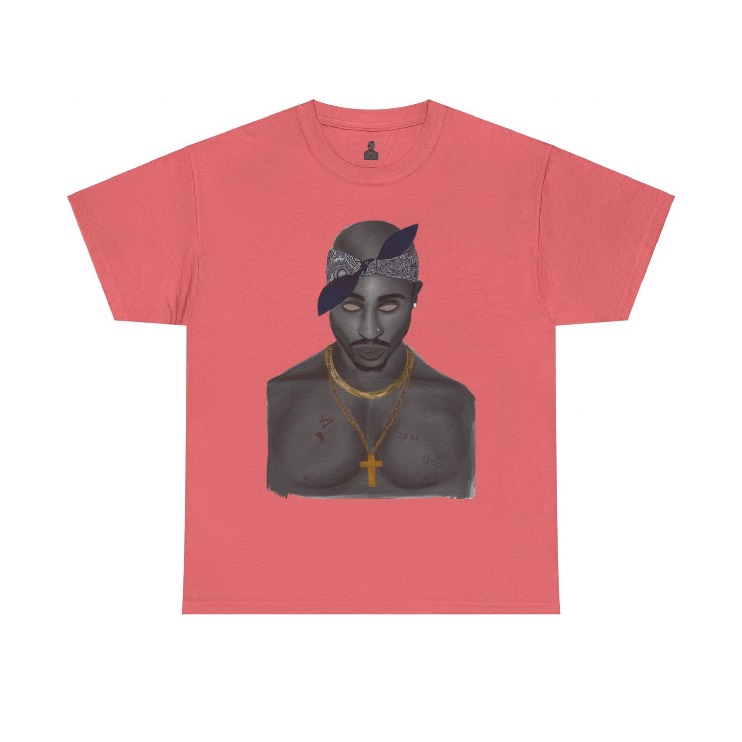 2 Pac T-shirt painted by Oleg Dave - HCWP