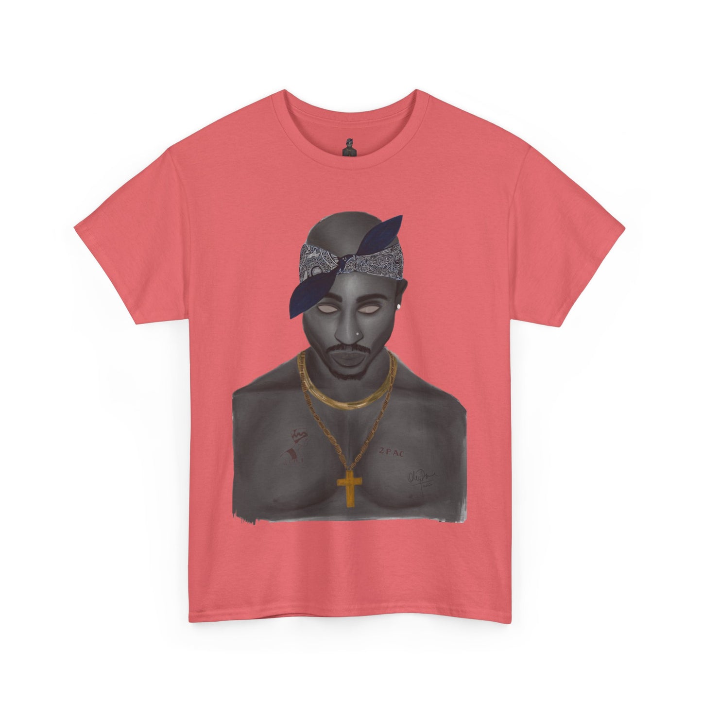 2 Pac T-shirt painted by Oleg Dave - HCWP