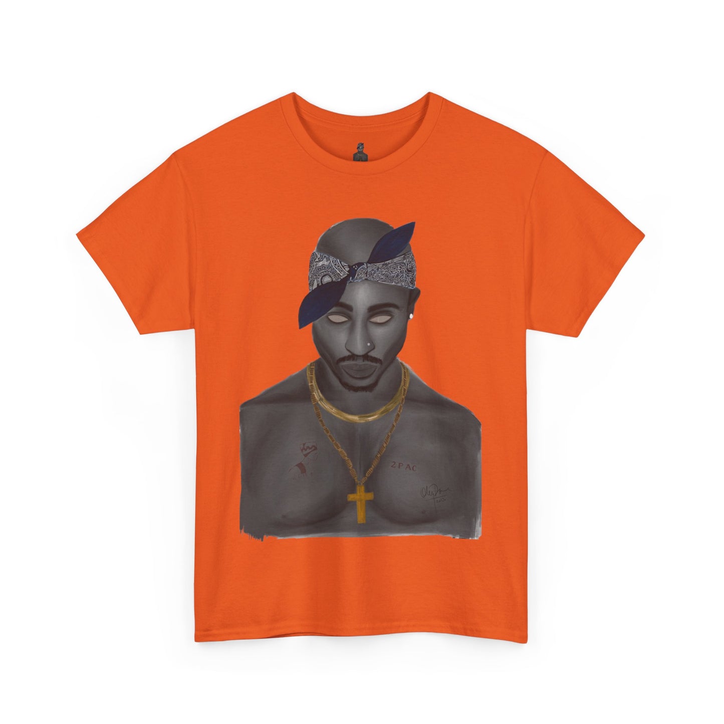 2 Pac T-shirt painted by Oleg Dave - HCWP