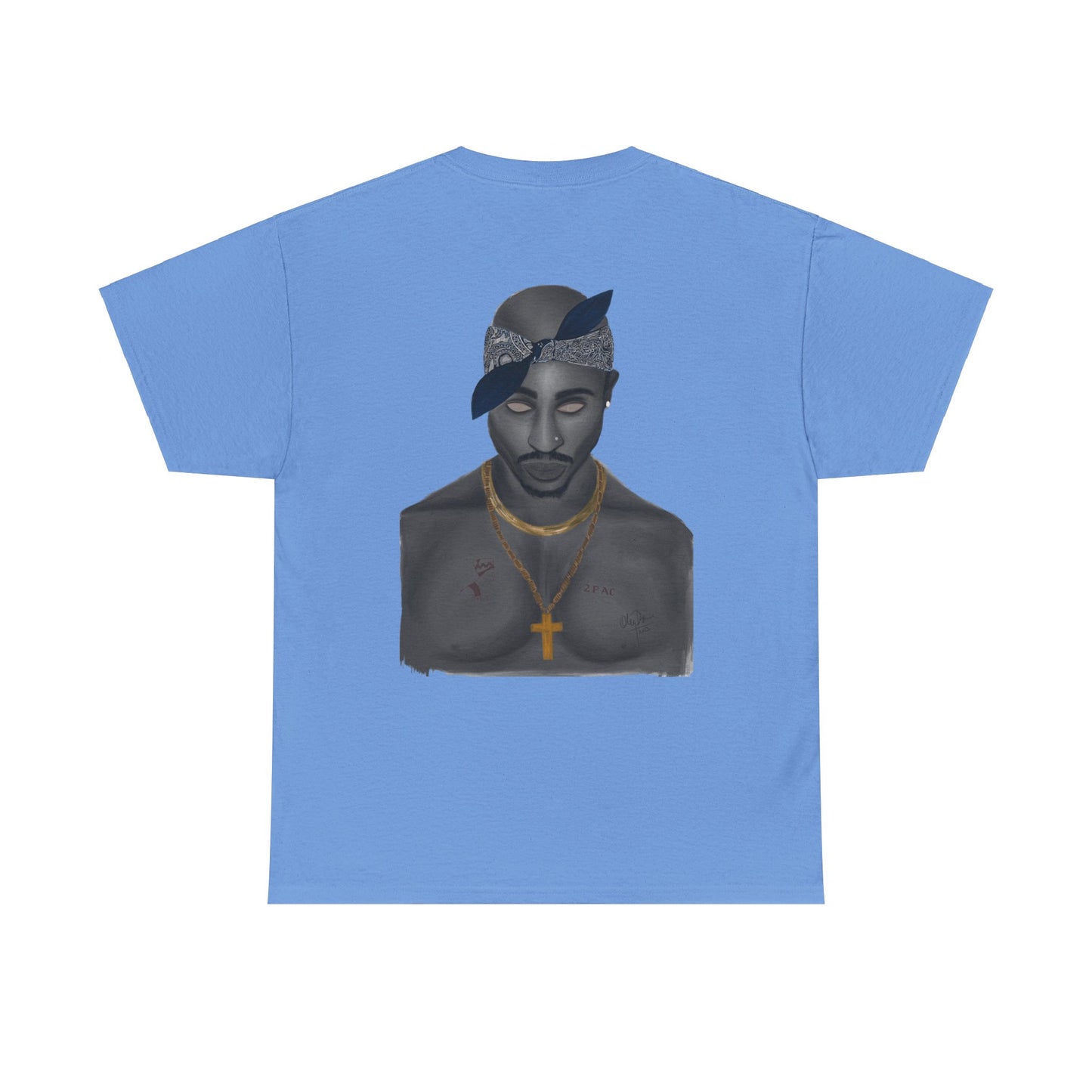 2 Pac T-shirt painted by Oleg Dave - HCWP