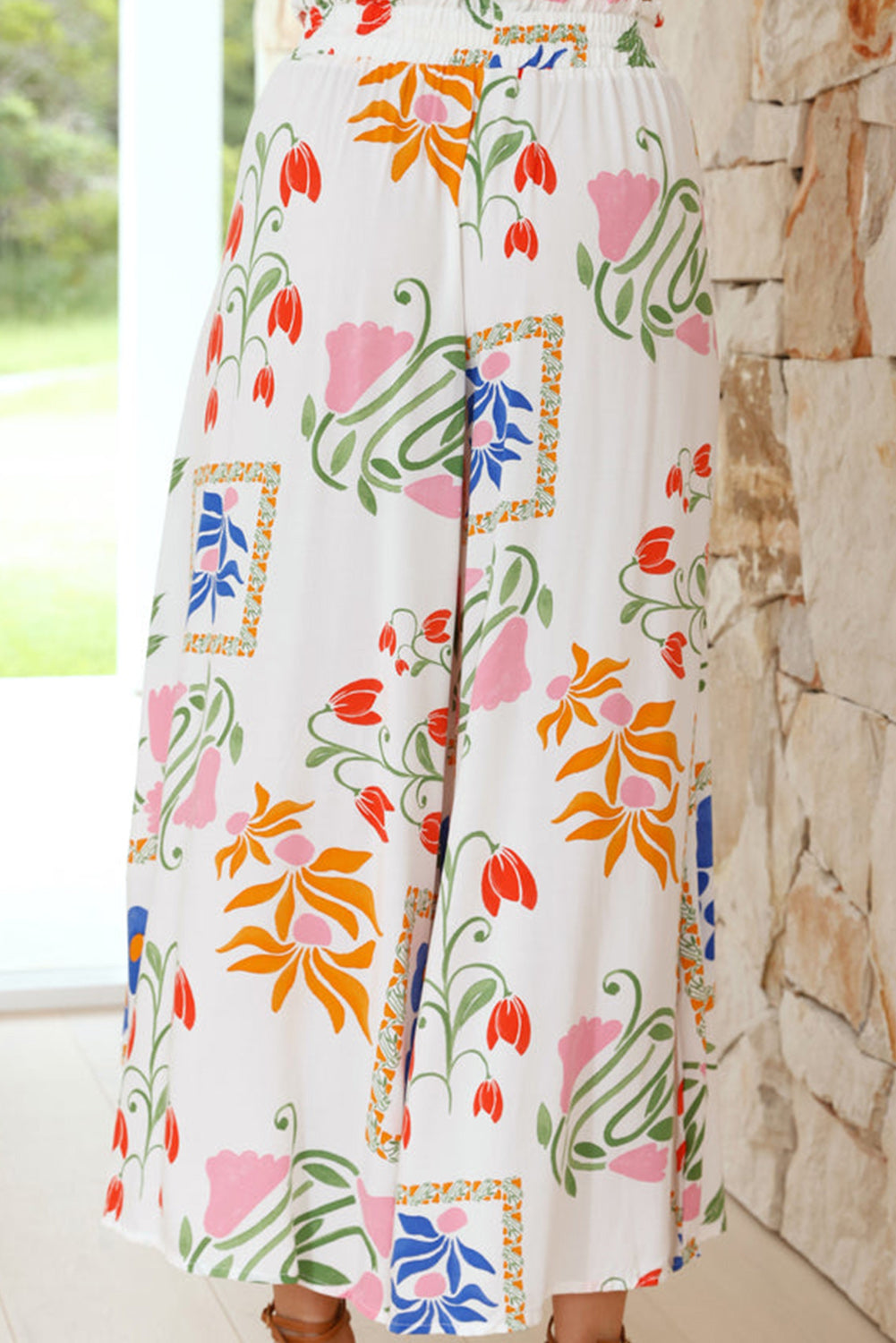 White Colorful Printed Set - HCWP