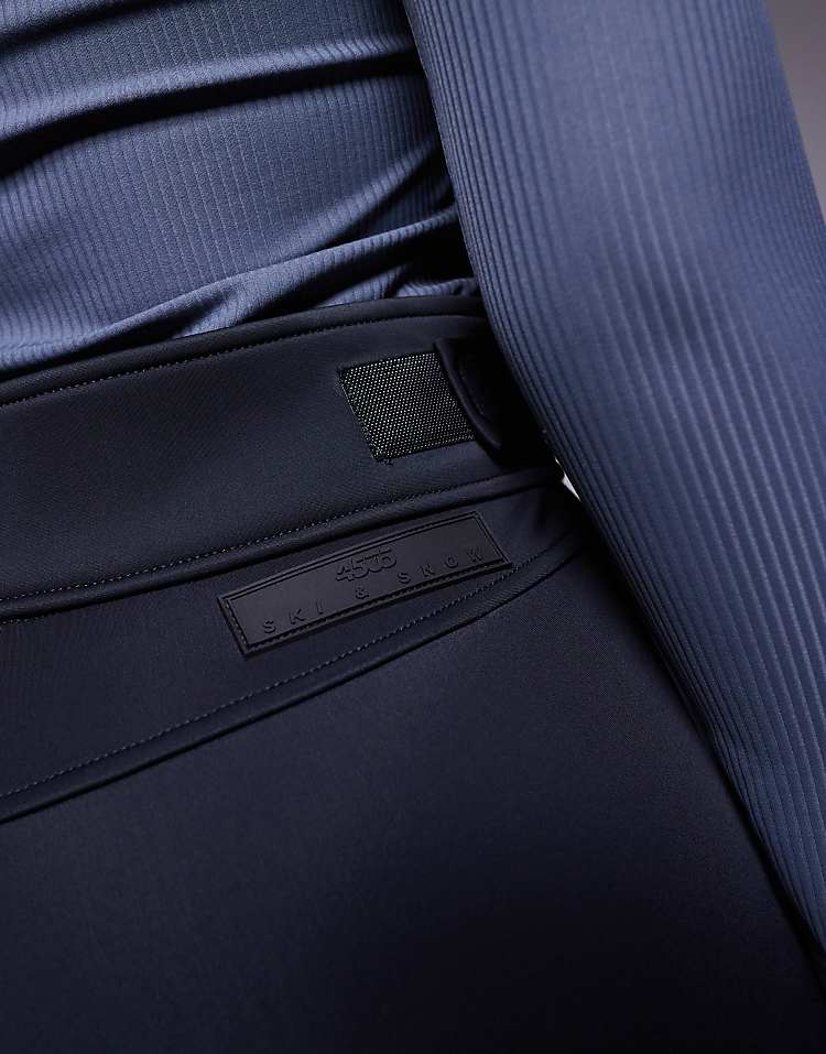 ASOS 4505 Tall Ski soft shell water repellent skinny ski pants in black