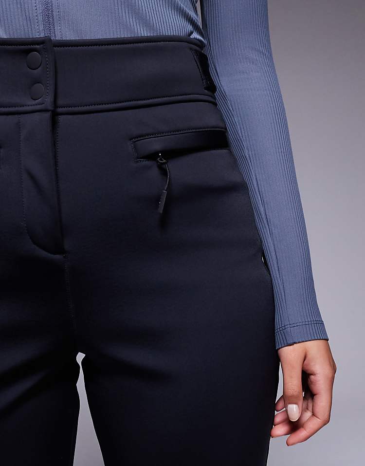 ASOS 4505 Tall Ski soft shell water repellent skinny ski pants in black