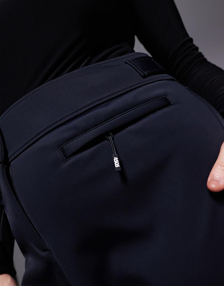 ASOS 4505 Curve Ski soft shell water repellent skinny ski pants in black
