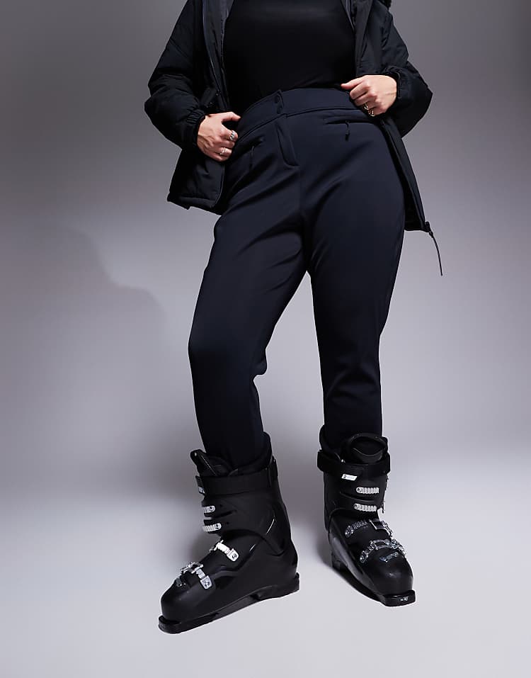 ASOS 4505 Curve Ski soft shell water repellent skinny ski pants in black