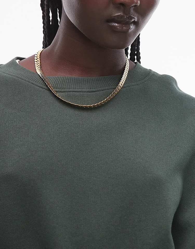 Topshop premium seam detail sweat in burgundy - HCWP
