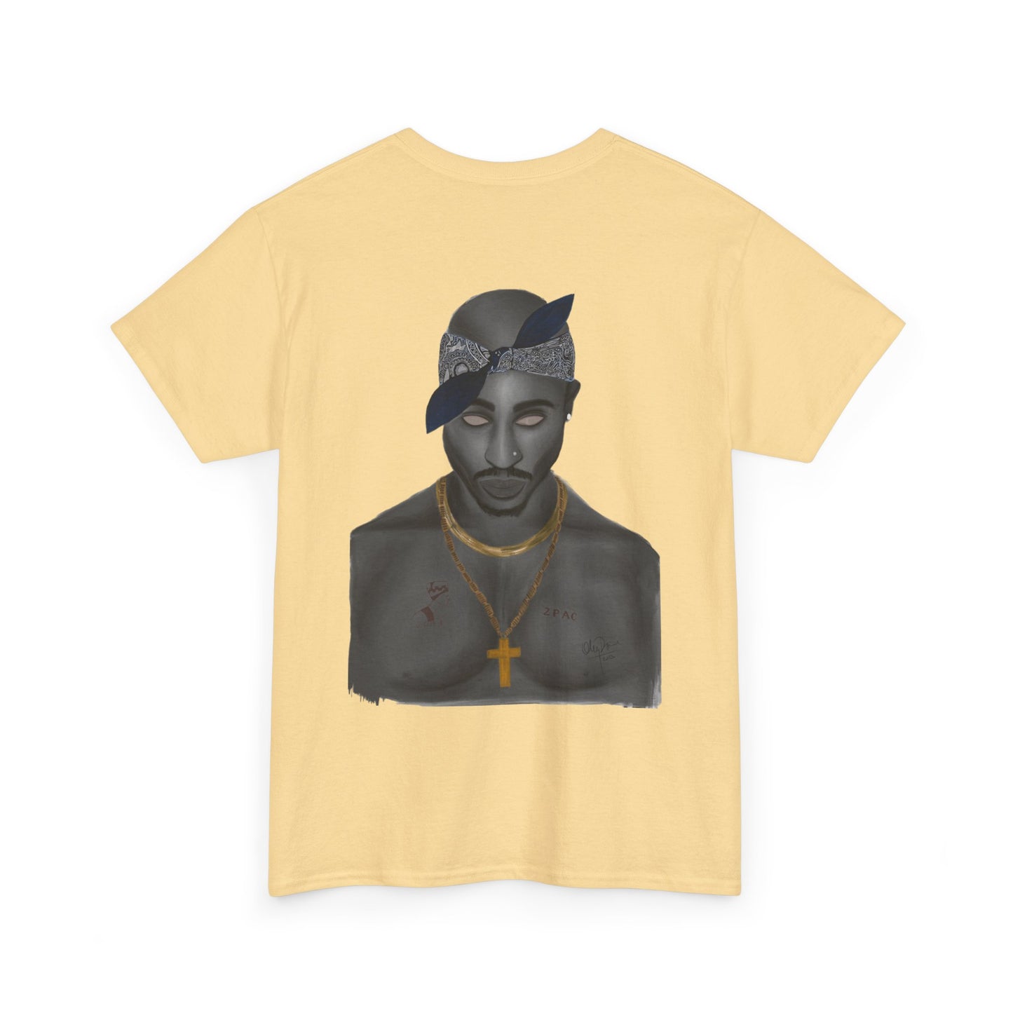 2 Pac T-shirt painted by Oleg Dave - HCWP