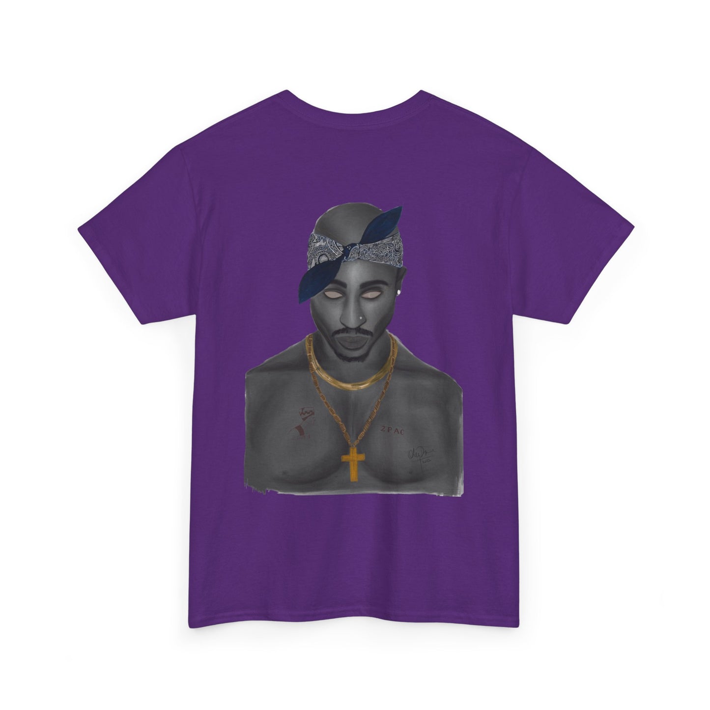 2 Pac T-shirt painted by Oleg Dave - HCWP