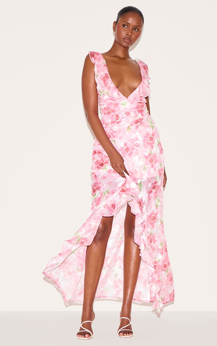 https://cdn-img.prettylittlething.com/2/5/f/3/25f3d008a15eba2d599e0a02342b7638665baae1_CNL8397_3_pink_floral_chiffon_frill_plunge_strappy_maxi_dress.jpg