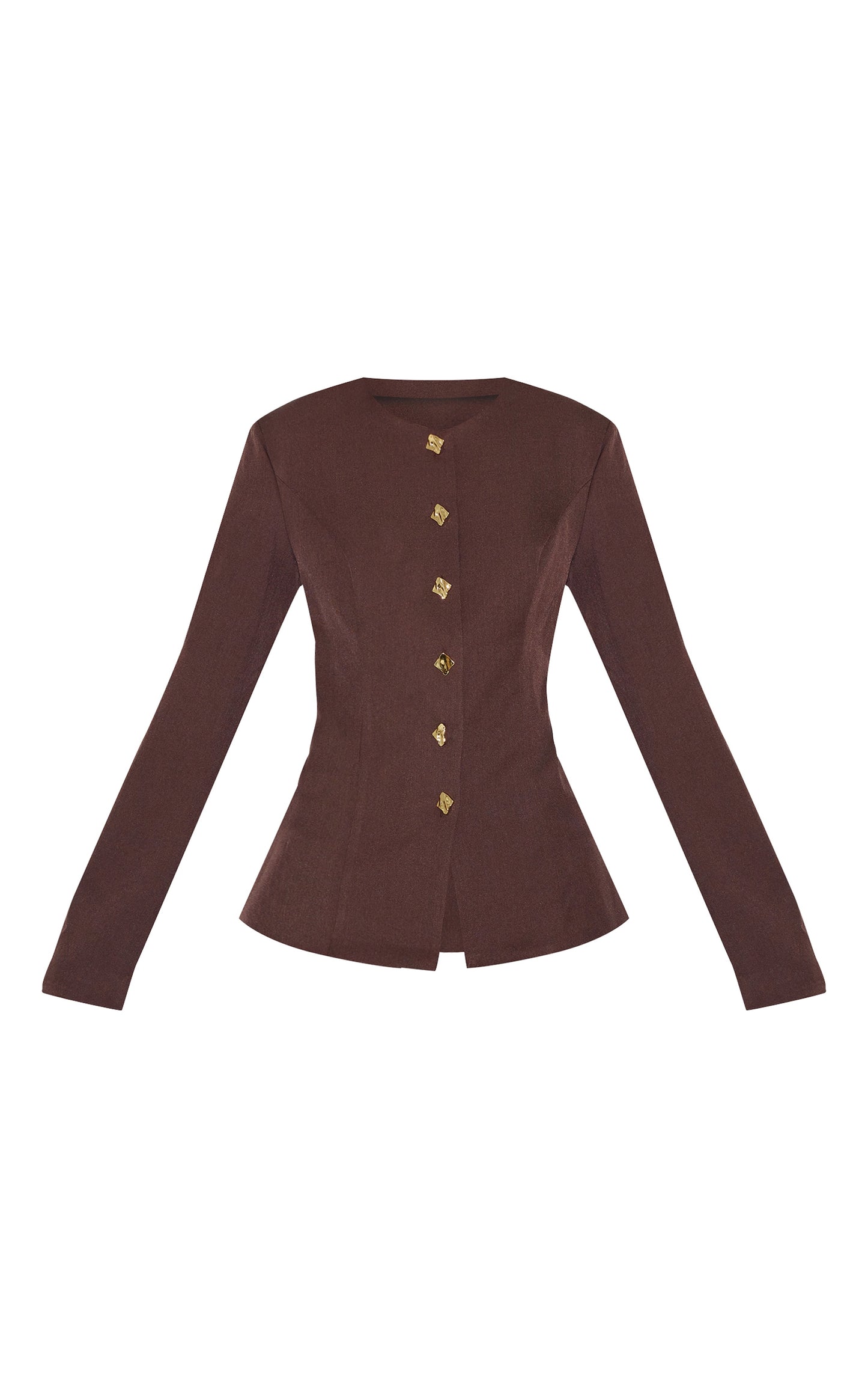 https://cdn-img.prettylittlething.com/2/7/8/4/2784e0fb0c036127df496efbf8c9c888d7efe865_CNM0404_5_deep_chocolate_gold_trim_cinched_waist_shirt.jpg